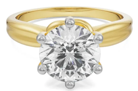 "Celeste Classic" Solitaire Twist Diamond Ring 💍✨
