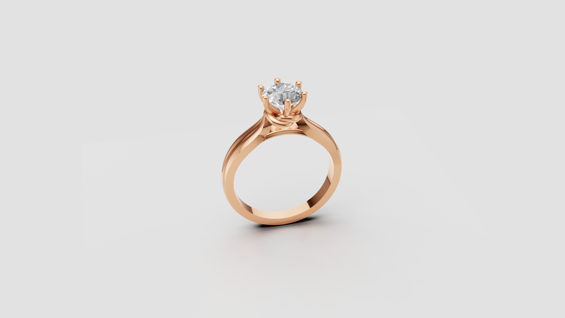 "Celeste Classic" Solitaire Twist Diamond Ring 💍✨