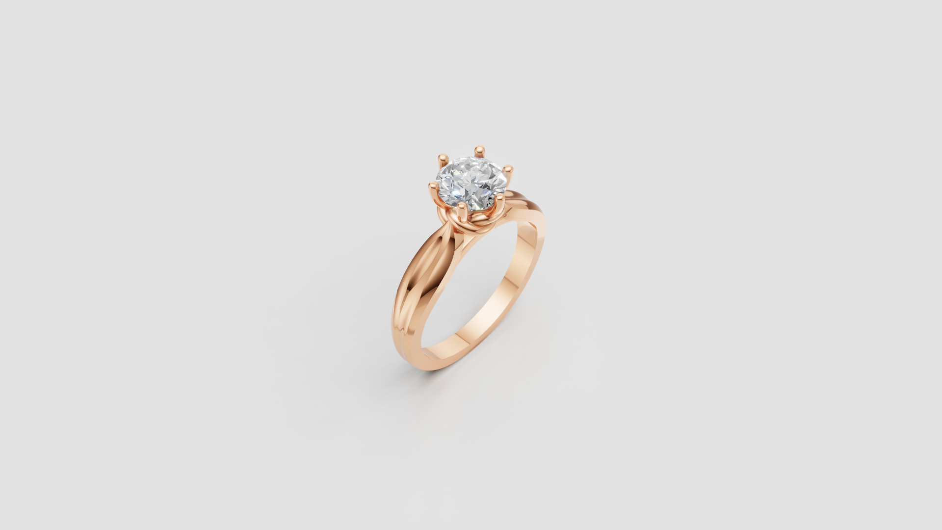 "Celeste Classic" Solitaire Twist Diamond Ring 💍✨