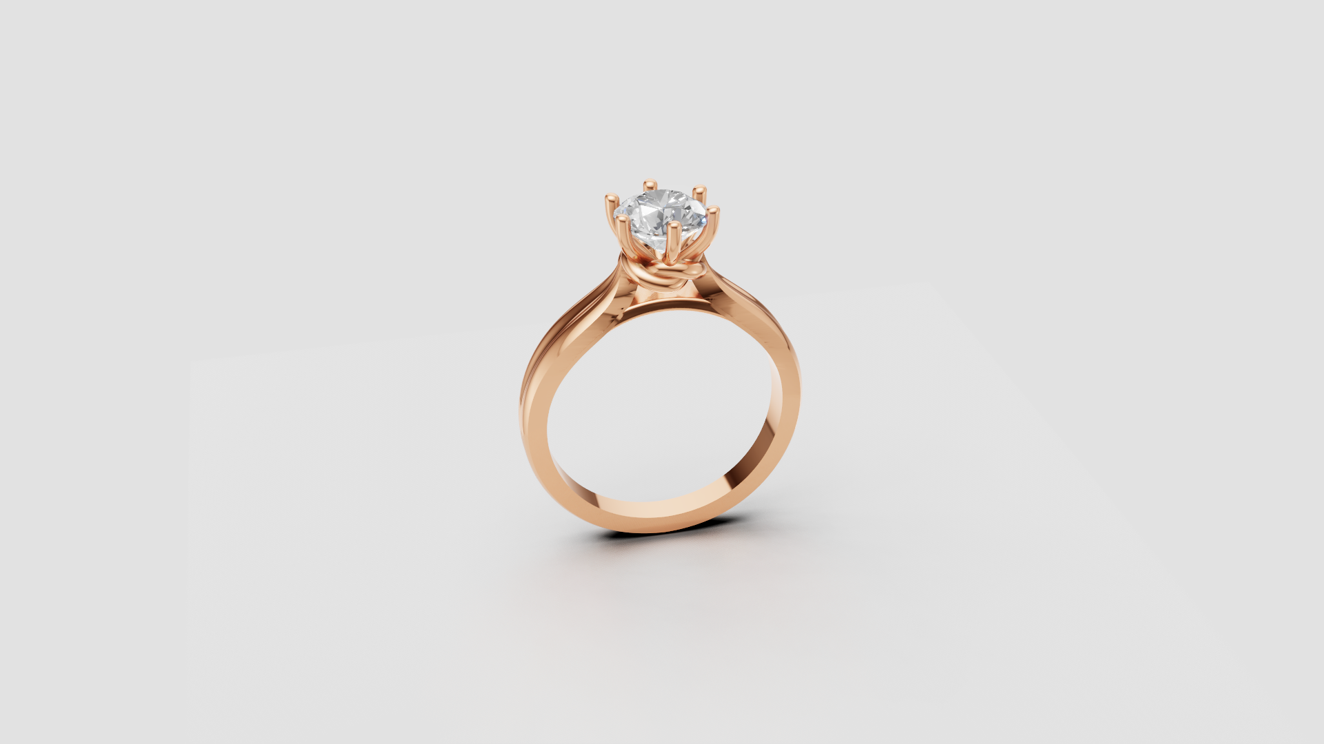 "Celeste Classic" Solitaire Twist Diamond Ring 💍✨