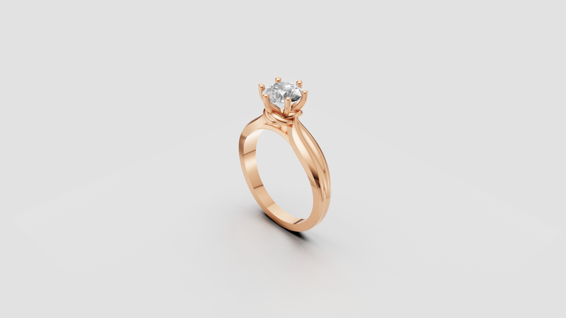 "Celeste Classic" Solitaire Twist Diamond Ring 💍✨