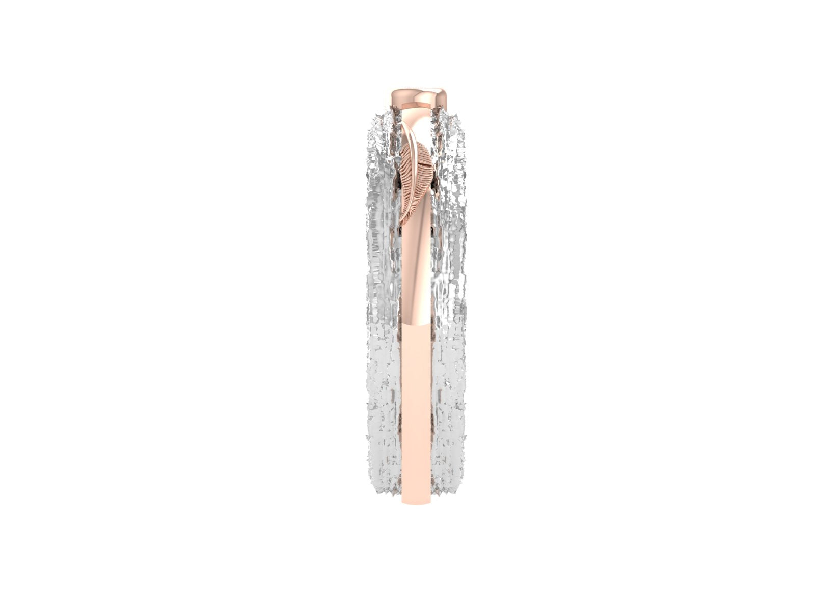 Aurora Rustic Ruby Ring – Dual-Tone Artisan Band