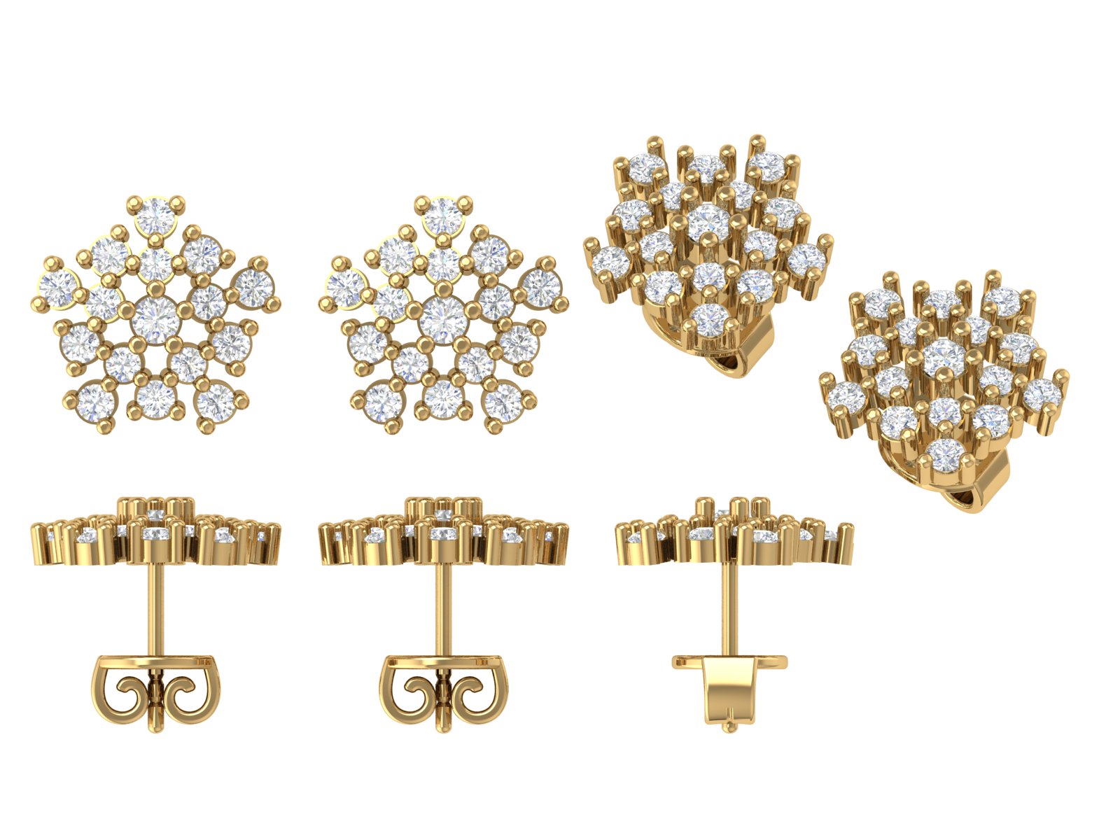 Snowdrop Sparkle Studs – Frozen Elegance Collection