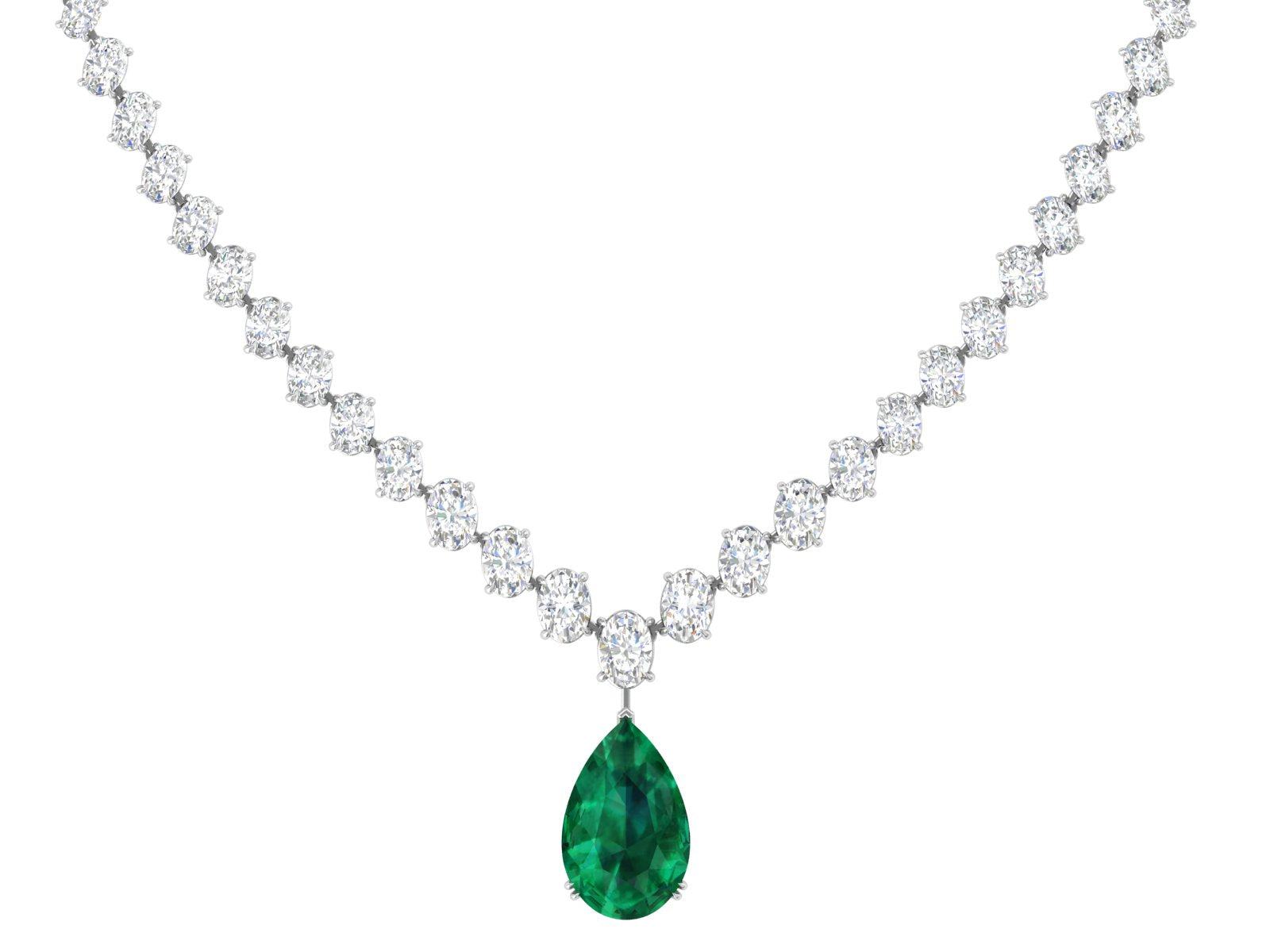 Emerald Elegance Drop Necklace – Nature’s Grace in a Jewel 💚