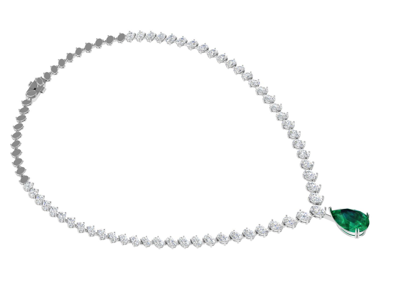 Emerald Elegance Drop Necklace – Nature’s Grace in a Jewel 💚