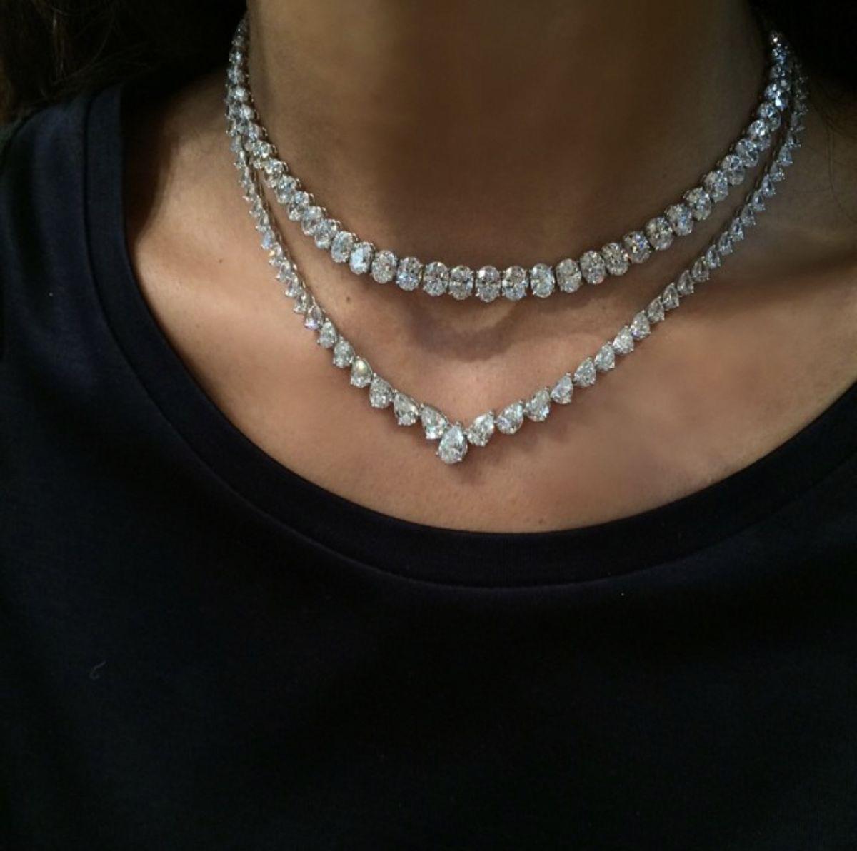 Eternal Glow Dual Diamond Necklace – Classic Glamour, Twice the Sparkle 💫