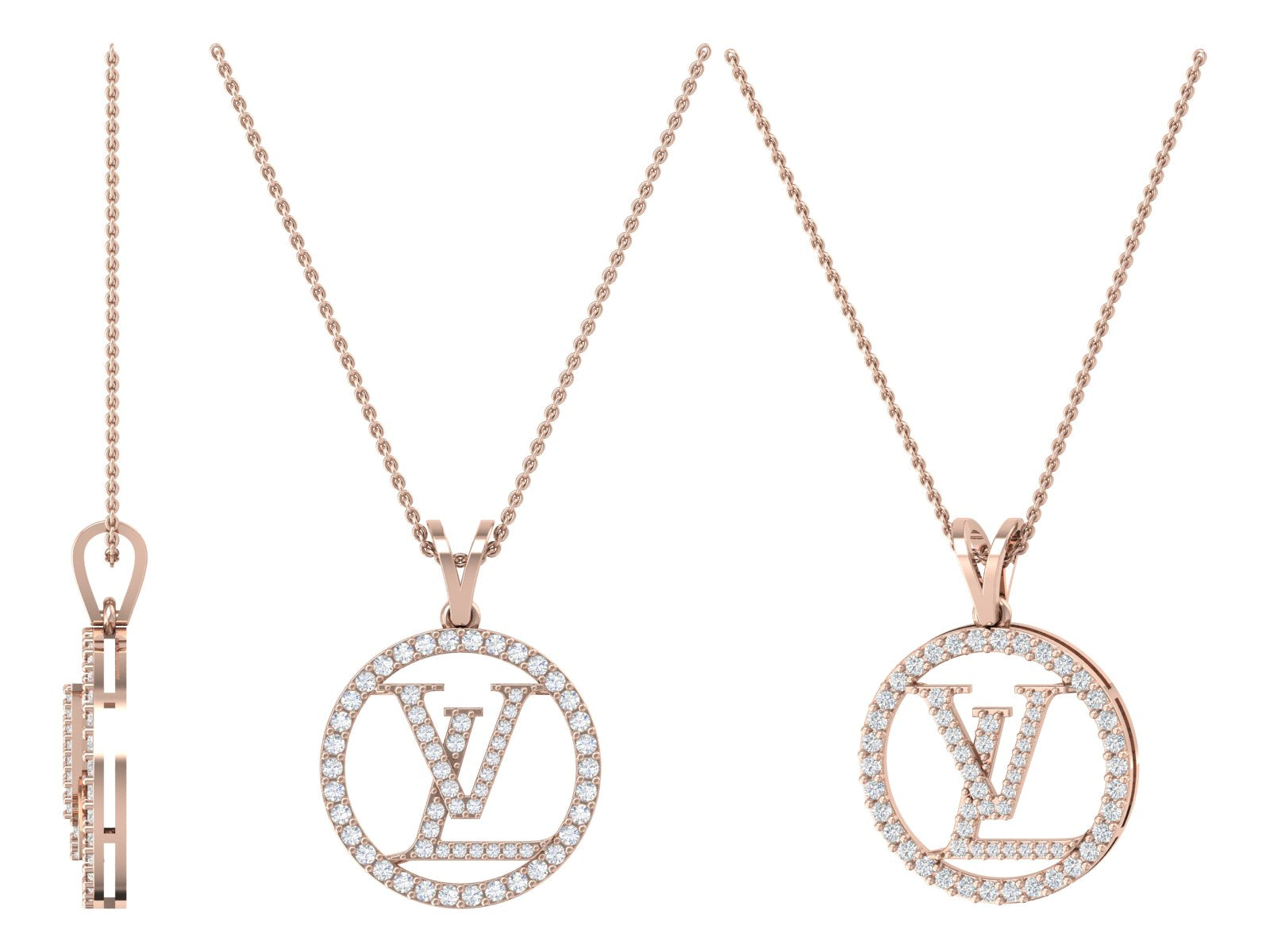 Signature Monogram Pendant – Sparkle with Iconic Sophistication