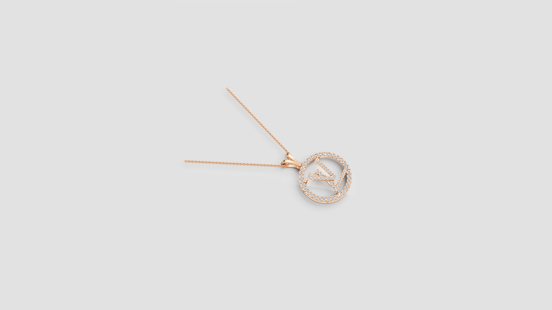 Signature Monogram Pendant – Sparkle with Iconic Sophistication