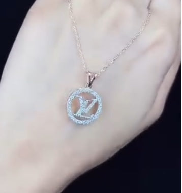 Signature Monogram Pendant – Sparkle with Iconic Sophistication