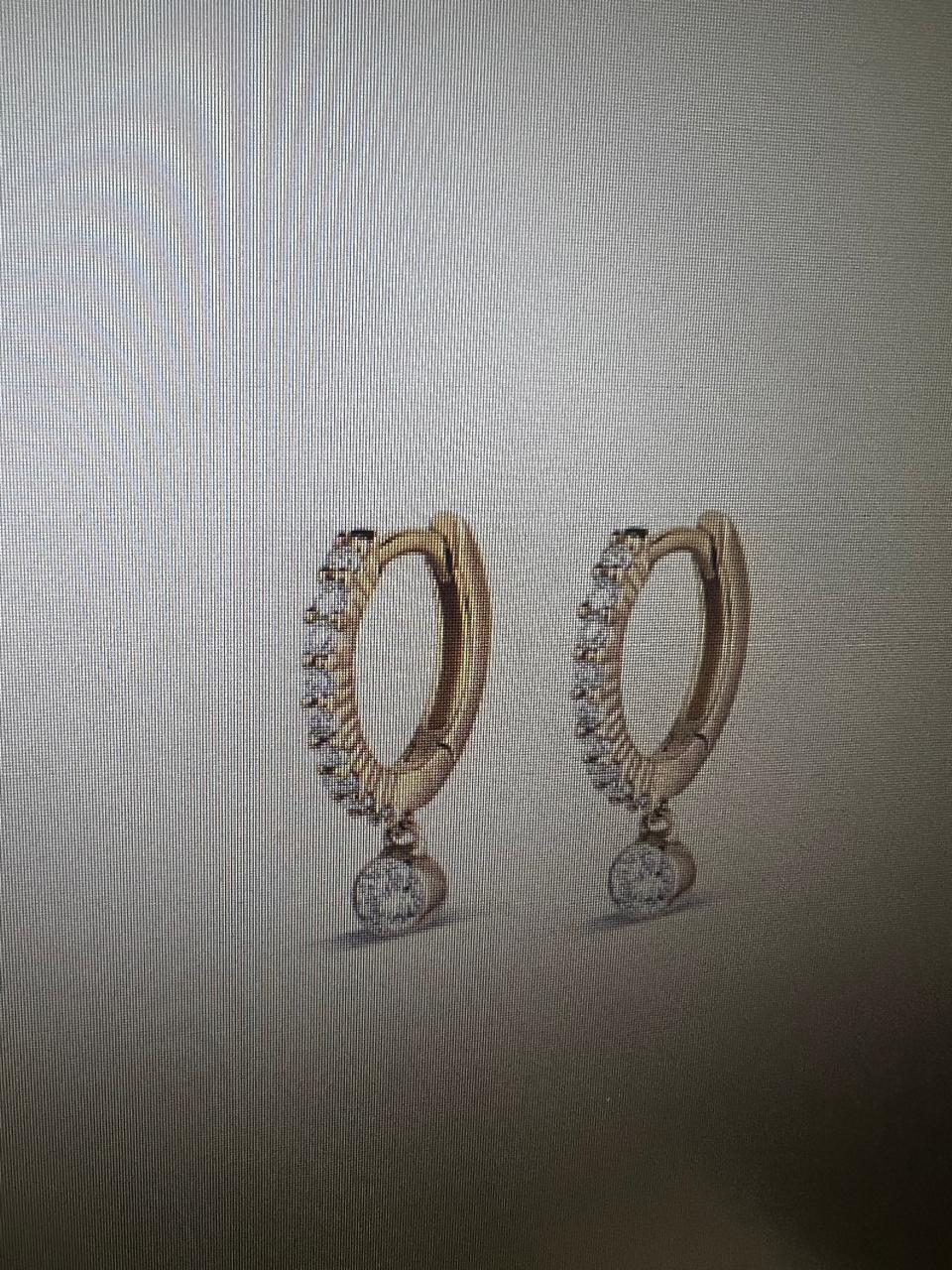 Solstice Drop Sparkle Hoops – Dainty Diamond Dangle in 14KT White Gold