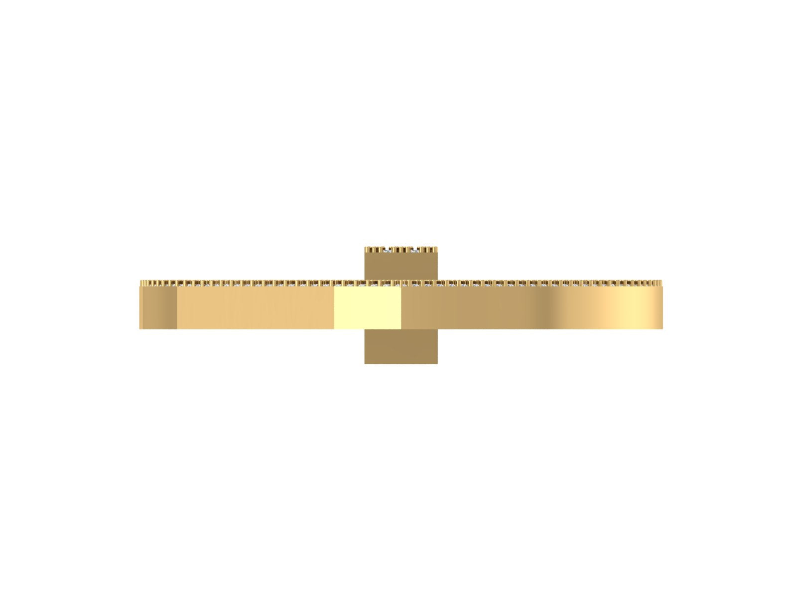 NKO Heart Initial Pendant – Custom Diamond Iced-Out Design in 18KT Gold