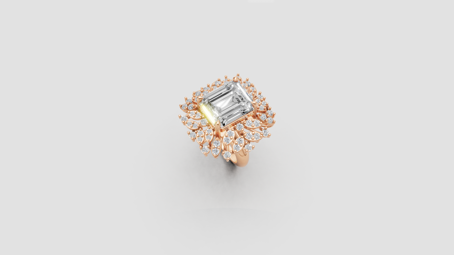 Royal Empress Statement Diamond Ring – Bold Regal Sparkle for Luxurious Moments 👑