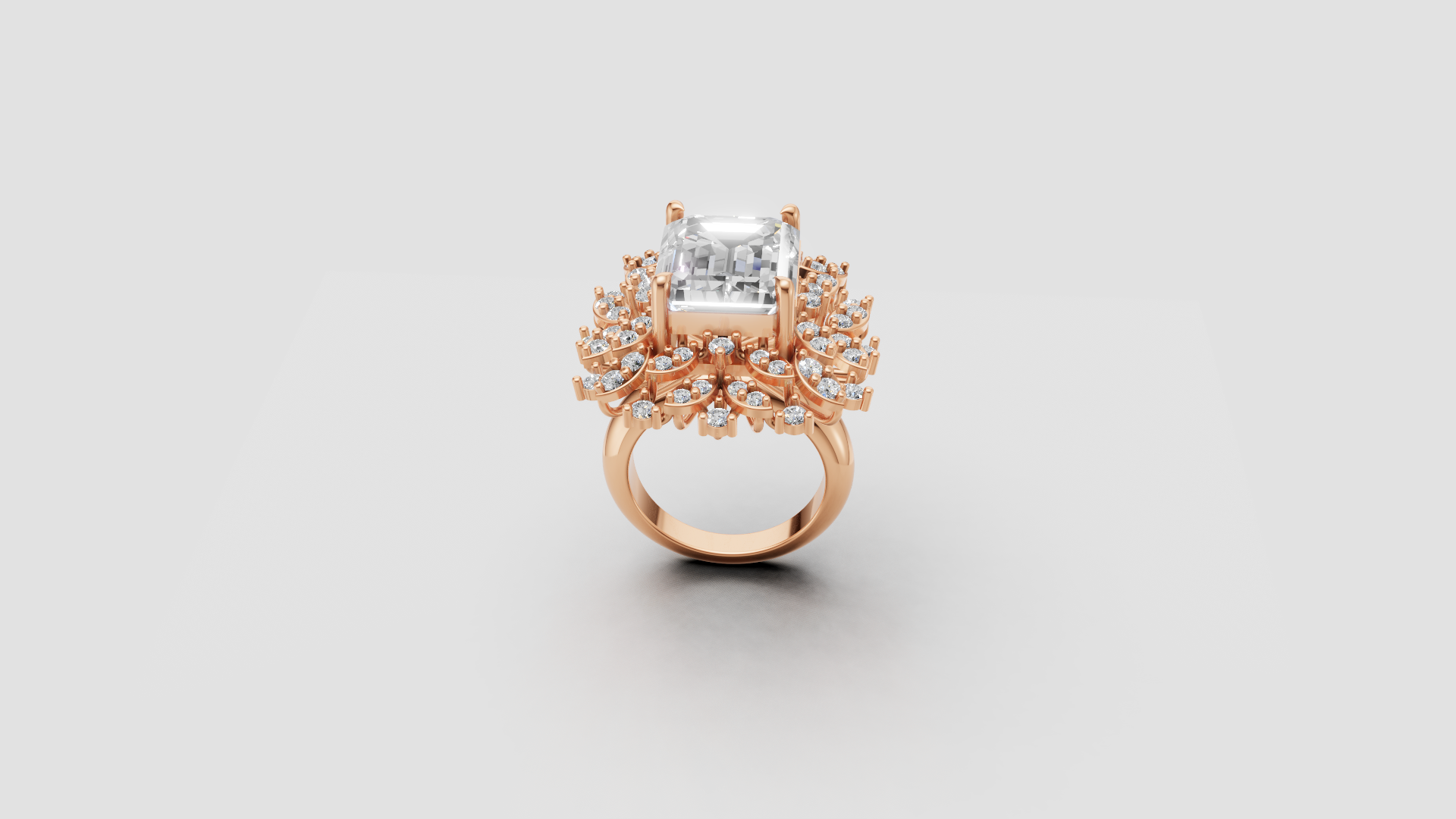 Royal Empress Statement Diamond Ring – Bold Regal Sparkle for Luxurious Moments 👑