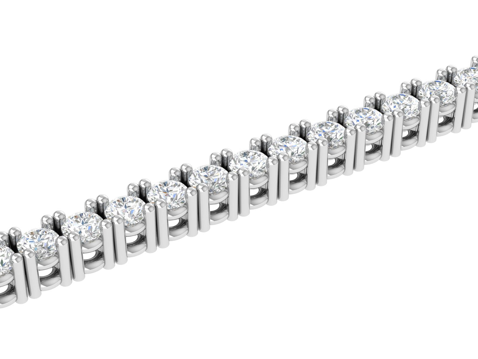 Halo Round Cut Diamond Bracelet – 18K Gold Statement Elegance