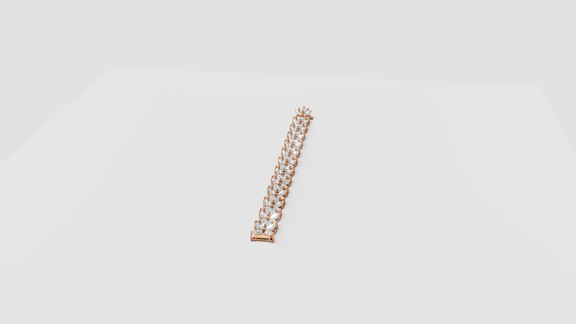 Luxe Marquise Cluster Diamond Bracelet – Elegant Floral Sparkle Design 🌸