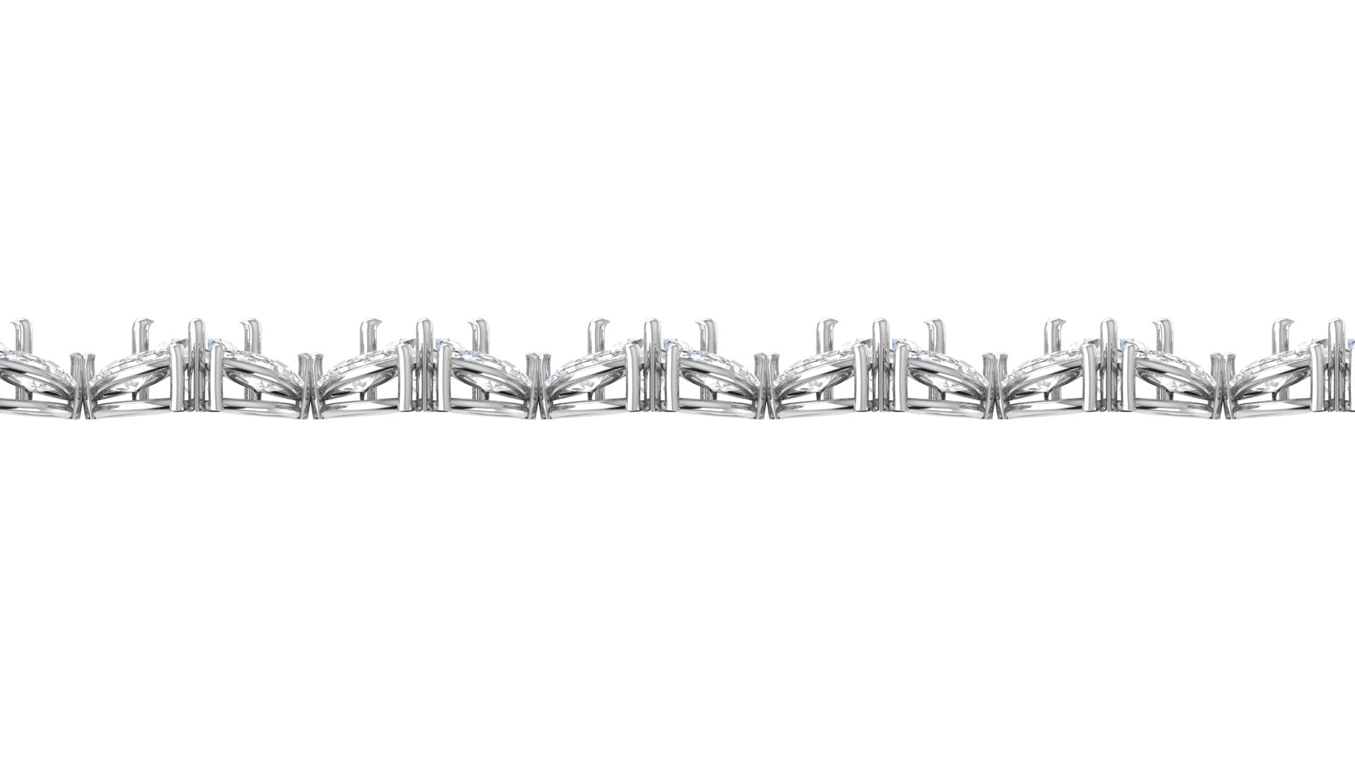 Luxe Marquise Cluster Diamond Bracelet – Elegant Floral Sparkle Design 🌸