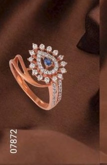 Blush Brilliance – Marquise Halo Rose Gold Ring | DS IMPEX Signature