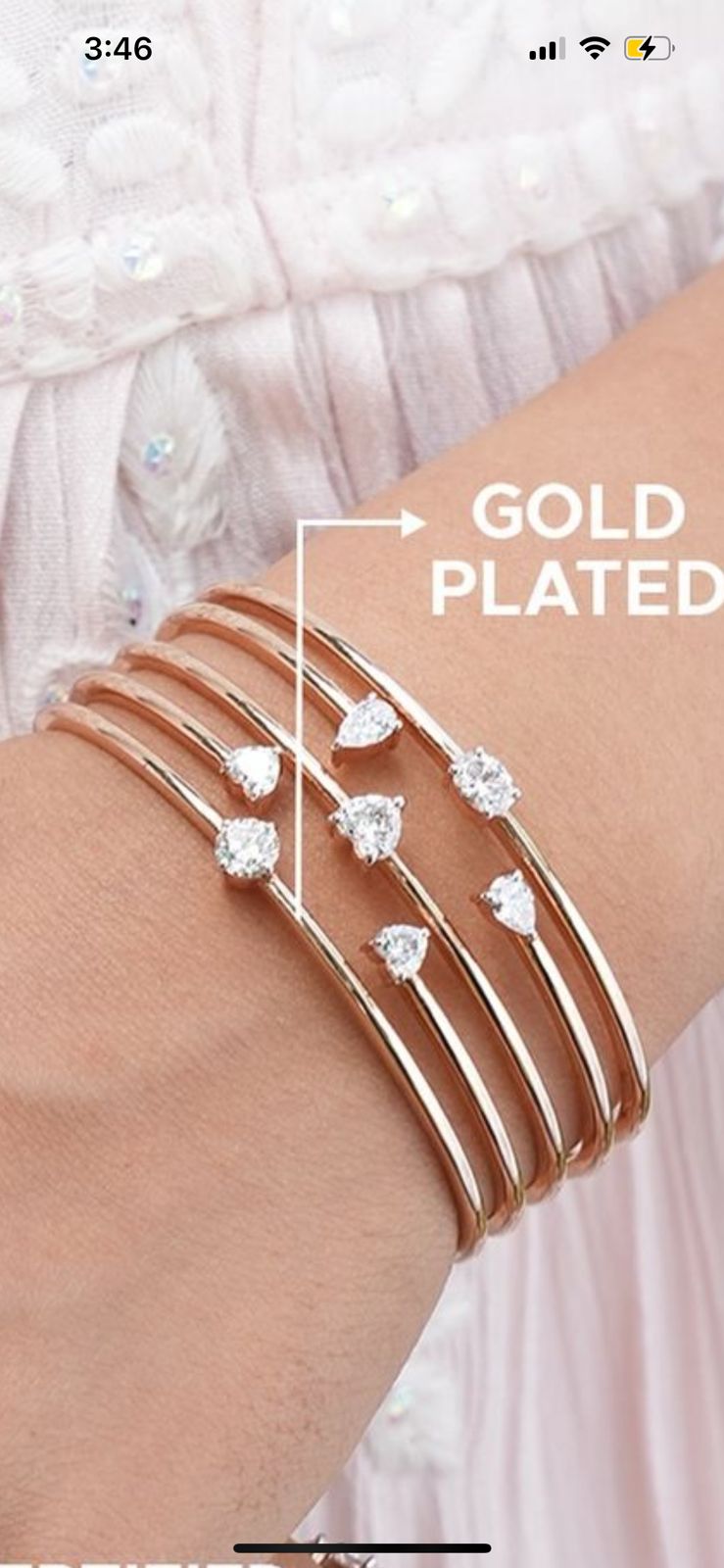 Orbit of Elegance – Diamond Multi-Band Bangle Bracelet | DS IMPEX Gold Edit