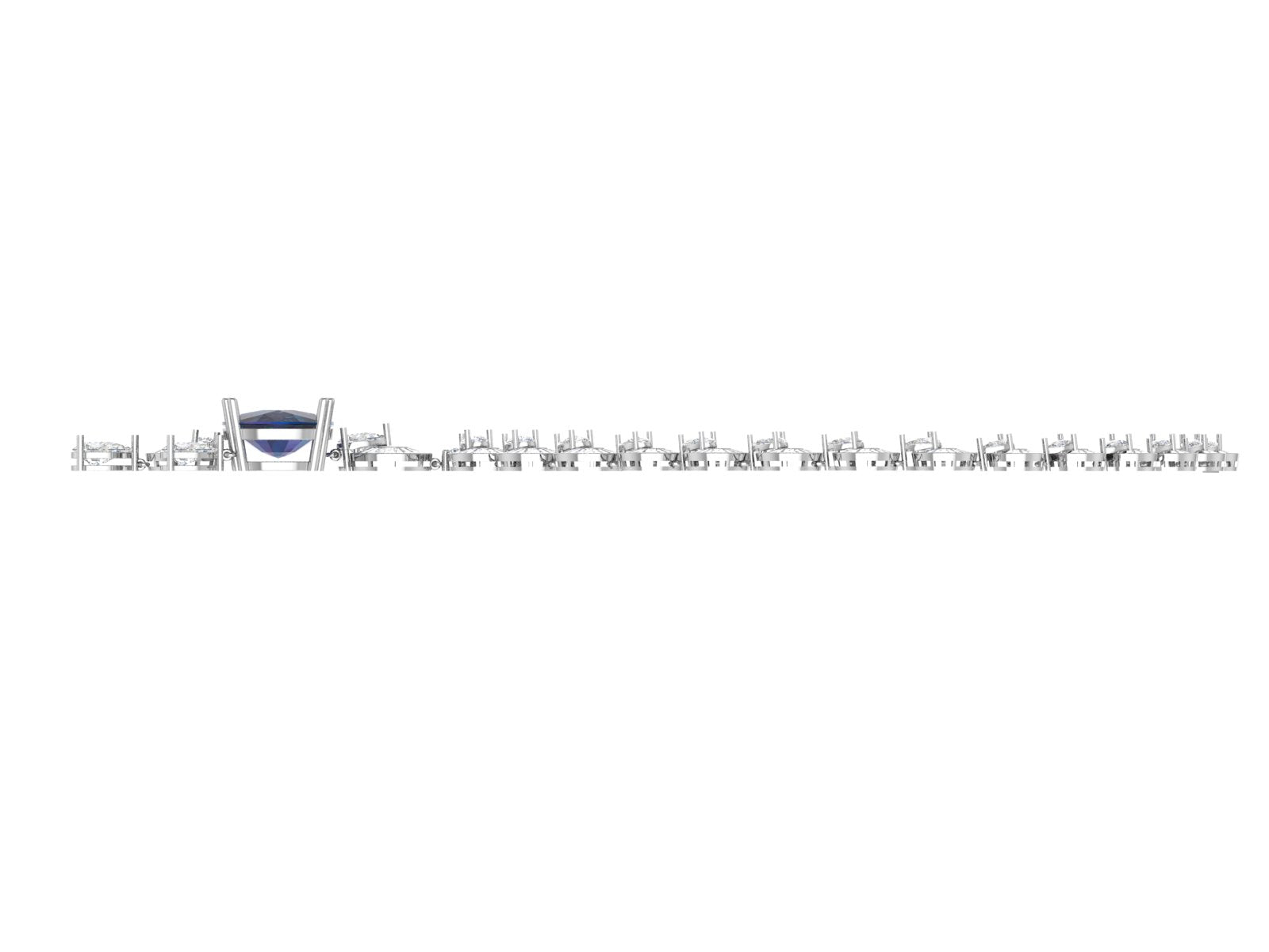 Midnight Majesty – Sapphire & Diamond Designer Necklace | DS IMPEX Exclusive
