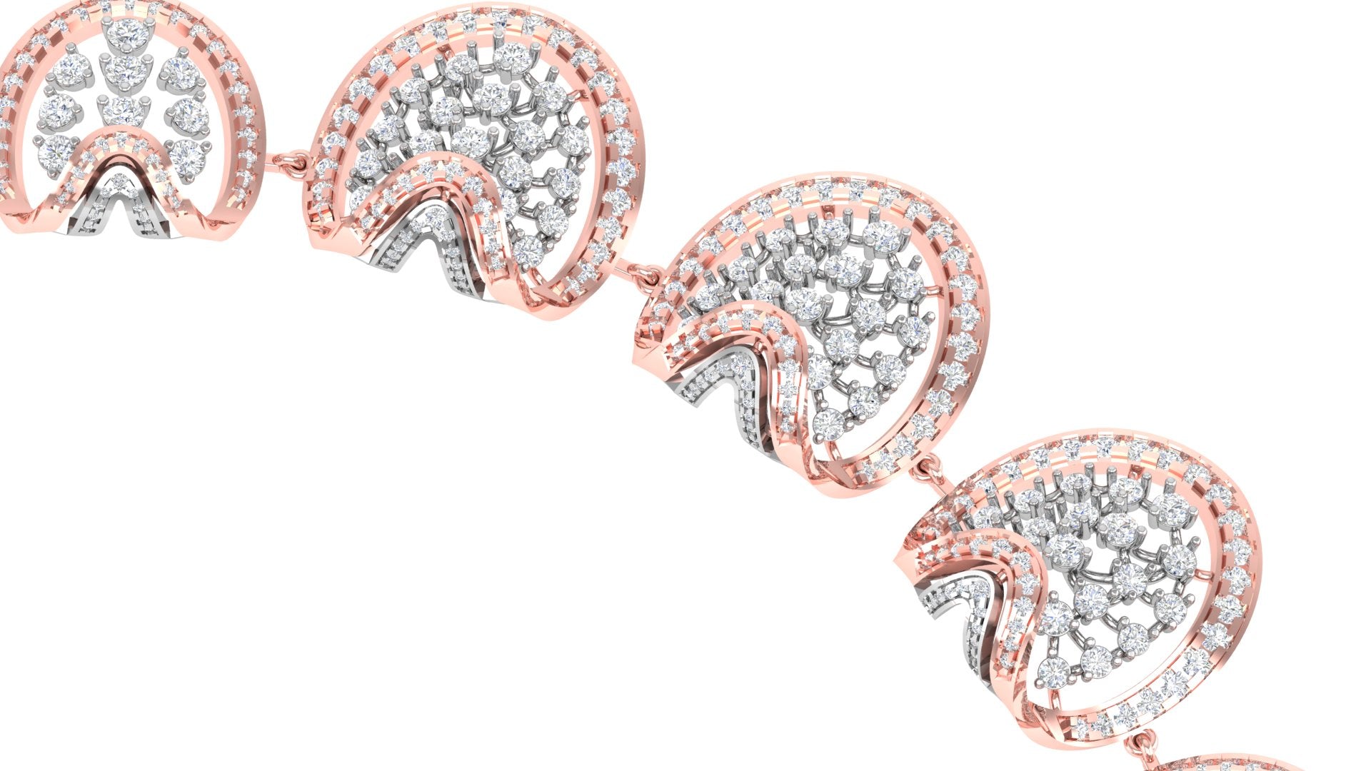 Heritage Radiance – White Gold Temple Motif Choker Necklace | DS IMPEX Couture