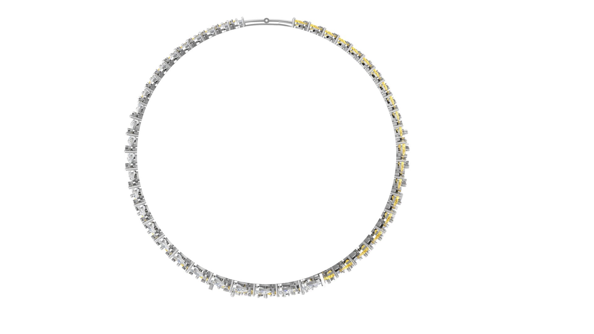 Golden Cascade – 14K Gold Pear Drop Diamond Necklace | DS IMPEX