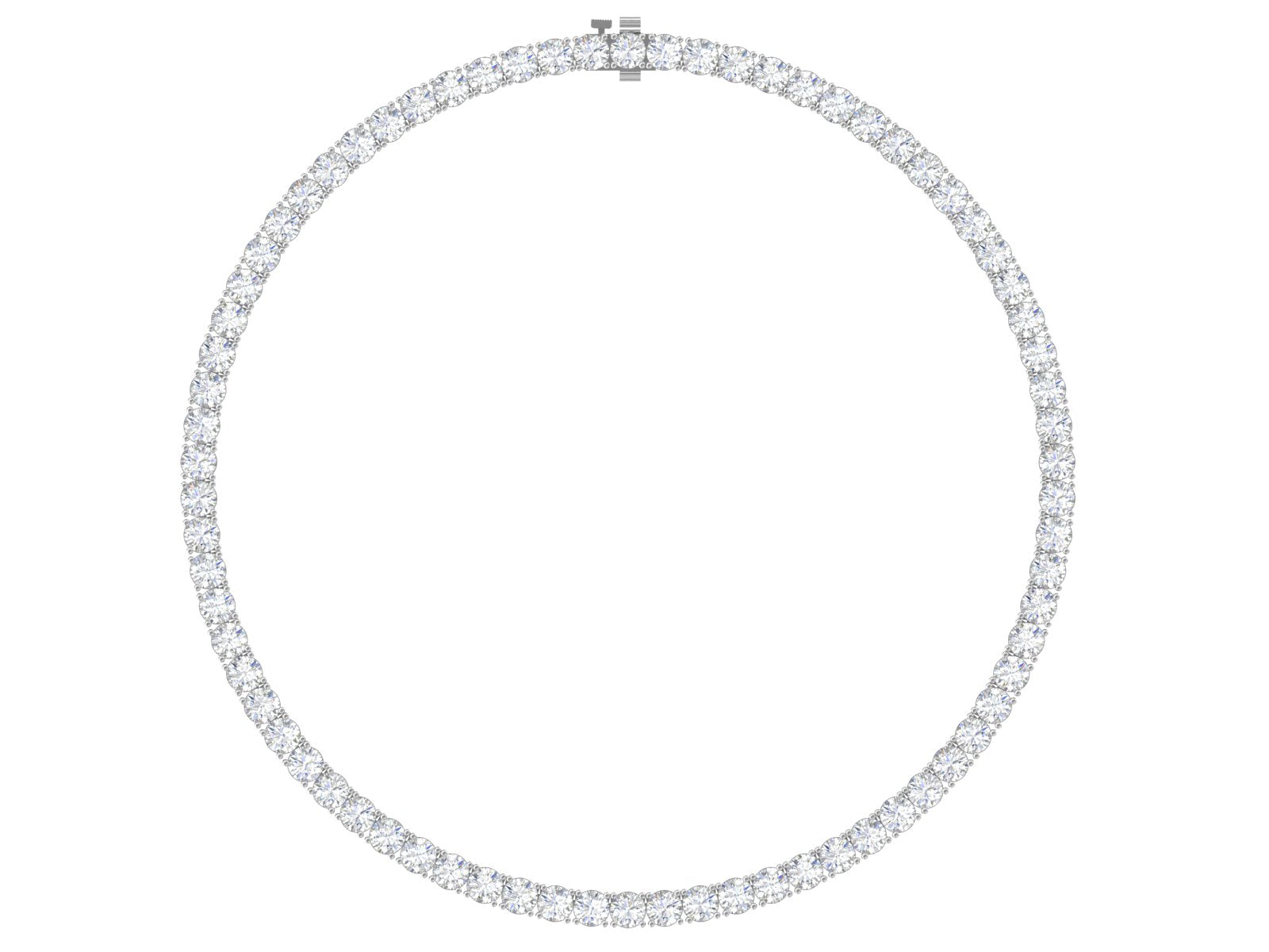 Celestial Symphony – 14K Gold Diamond Tennis Necklace | DS IMPEX