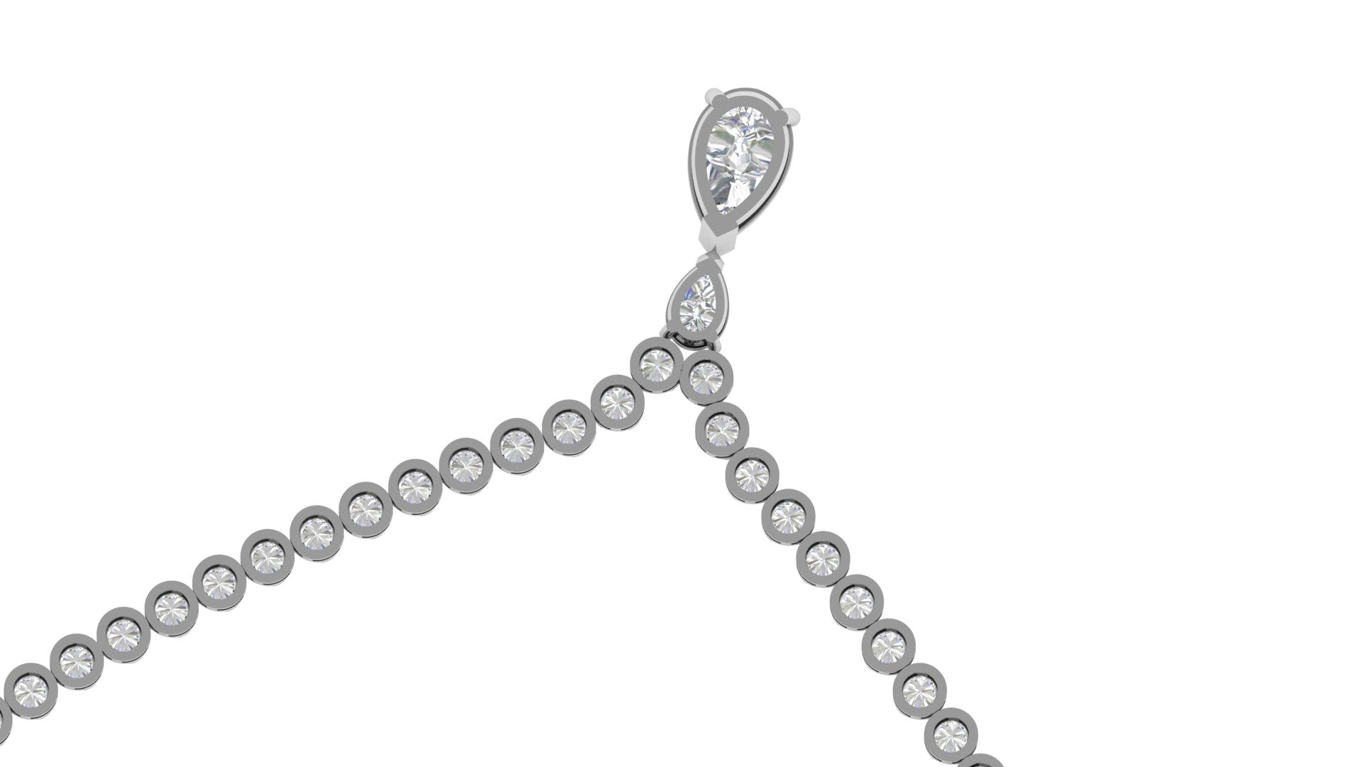 Pear Elegance – Diamond Drop Necklace | DS IMPEX Signature Collection