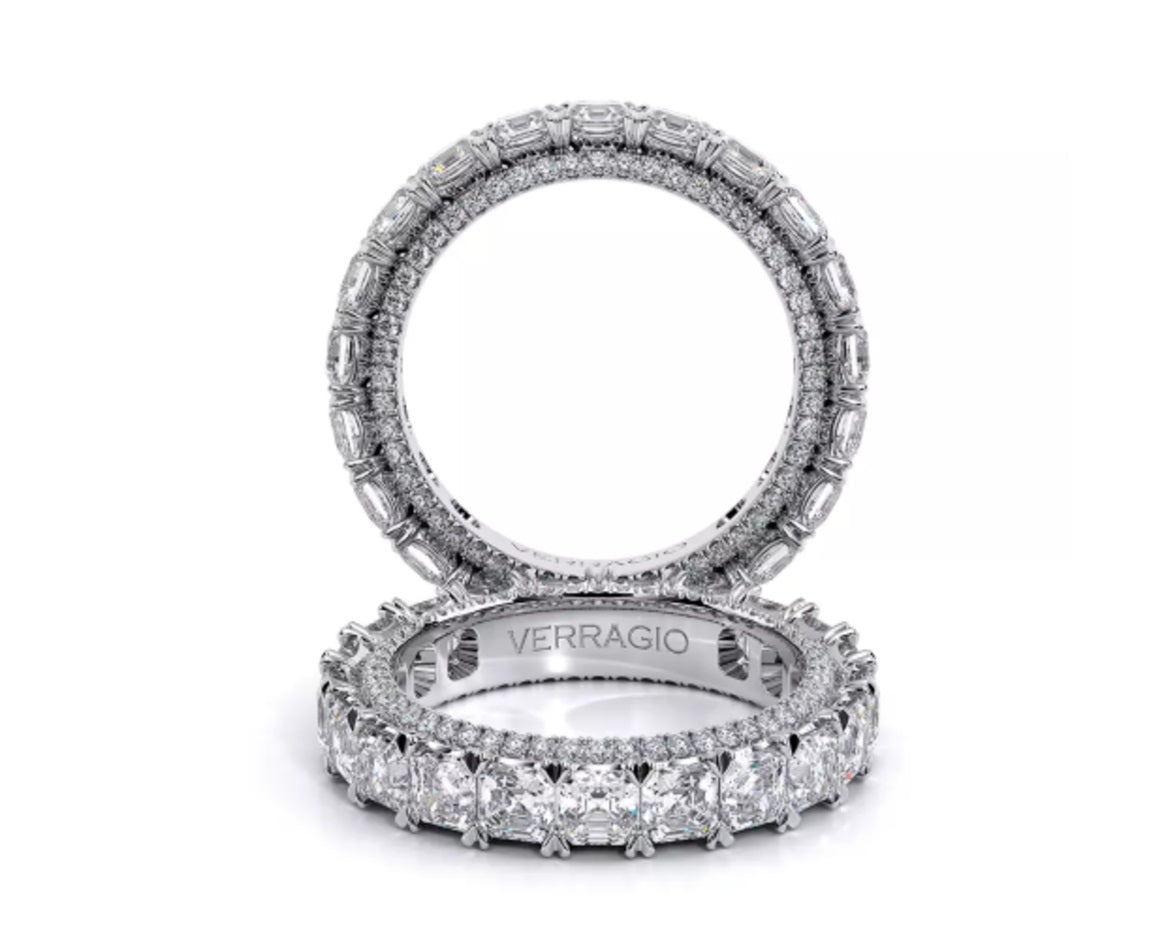 ✨ Eternal Glow – Emerald Cut Full Eternity Band | DS IMPEX Signature