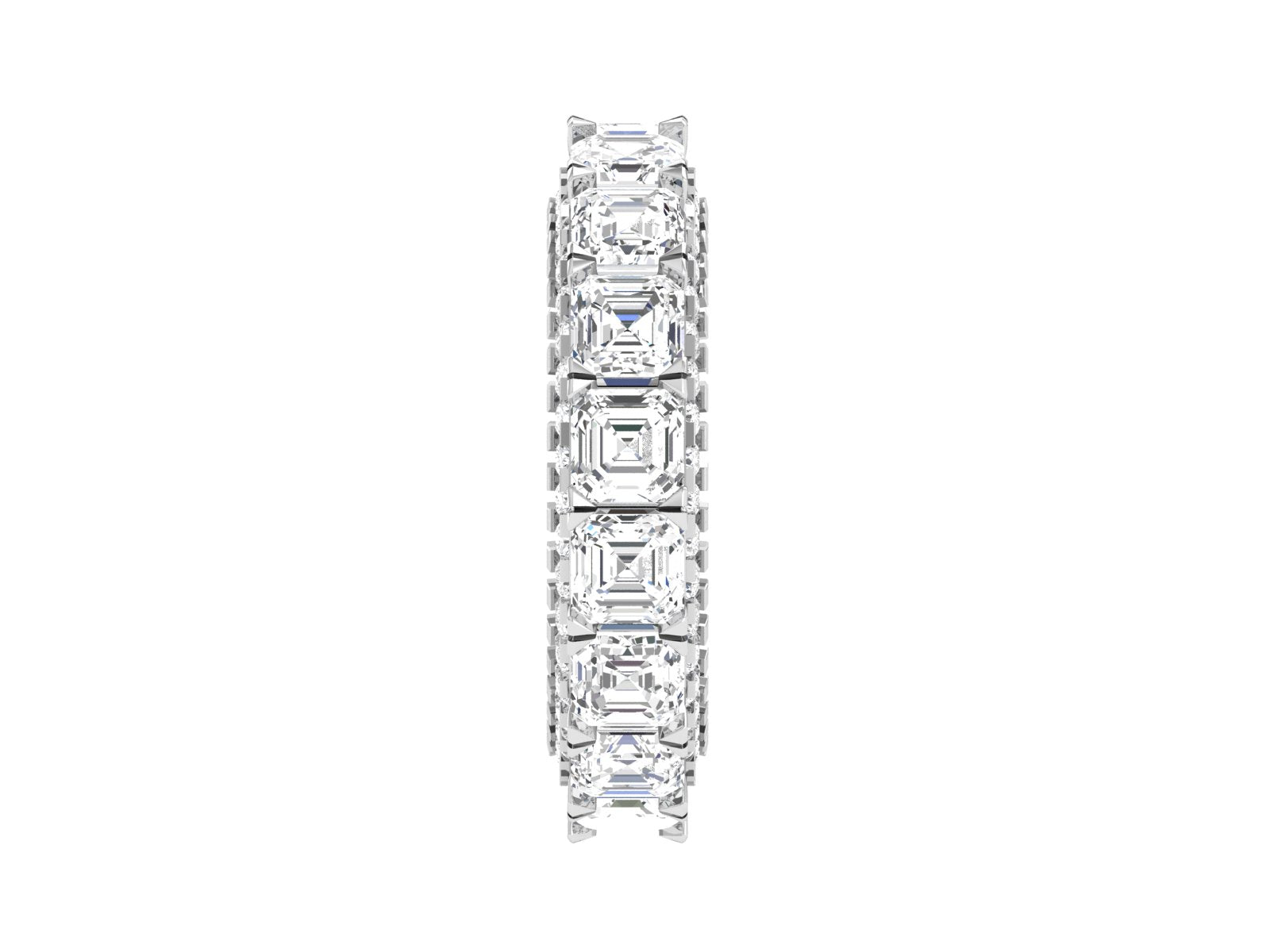 ✨ Eternal Glow – Emerald Cut Full Eternity Band | DS IMPEX Signature