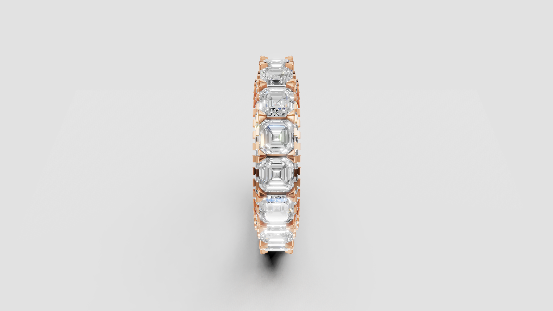 ✨ Eternal Glow – Emerald Cut Full Eternity Band | DS IMPEX Signature