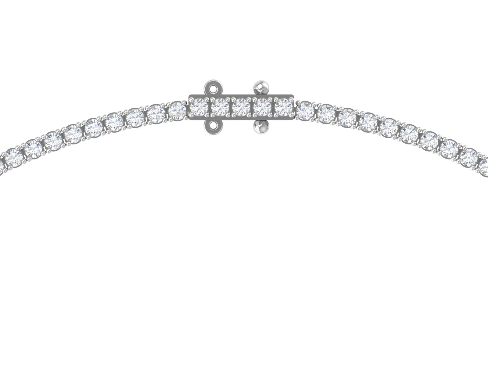Radiant Grace – Diamond Tennis Necklace | DS IMPEX Exclusive