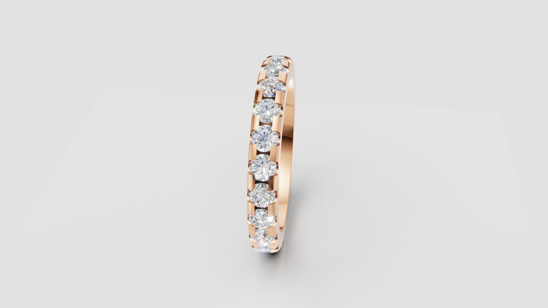 💍 Classic Diamond Eternity Band – Rose Gold | DS IMPEX