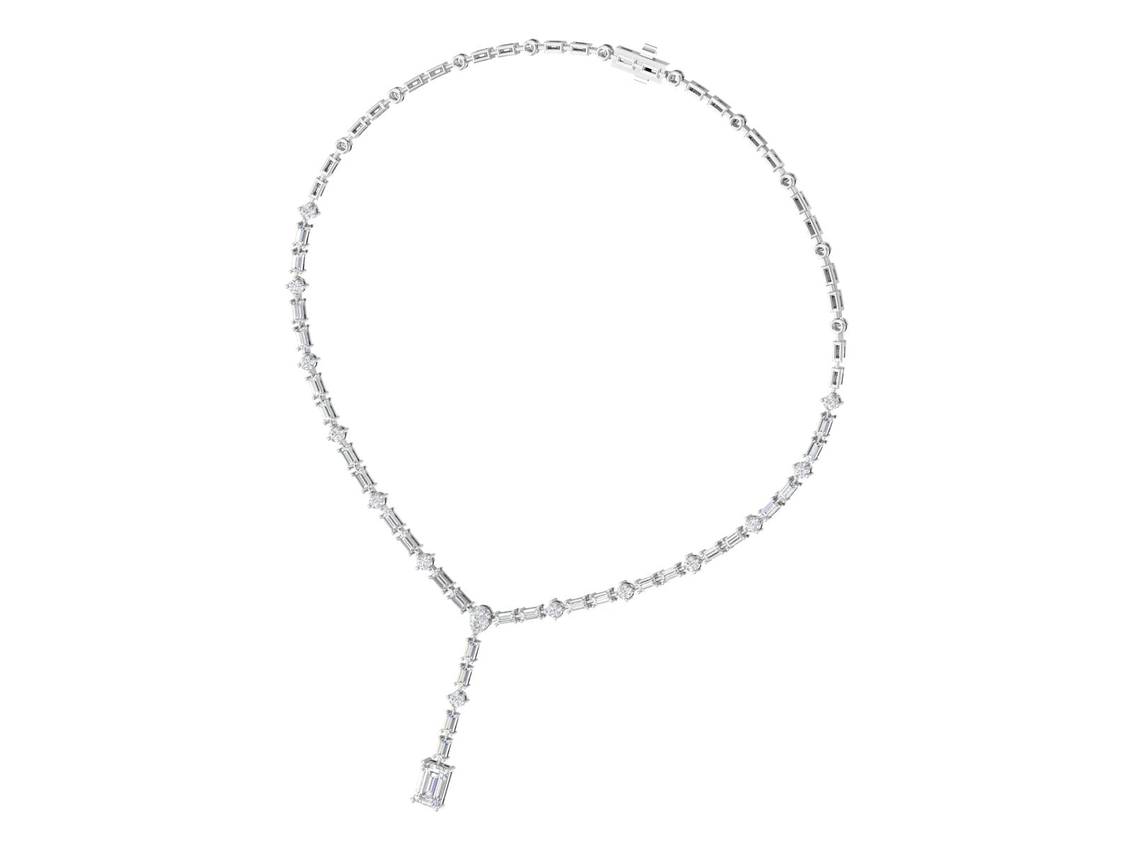 💎 Eternal Grace – Diamond Y-Drop Necklace | DS IMPEX Signature