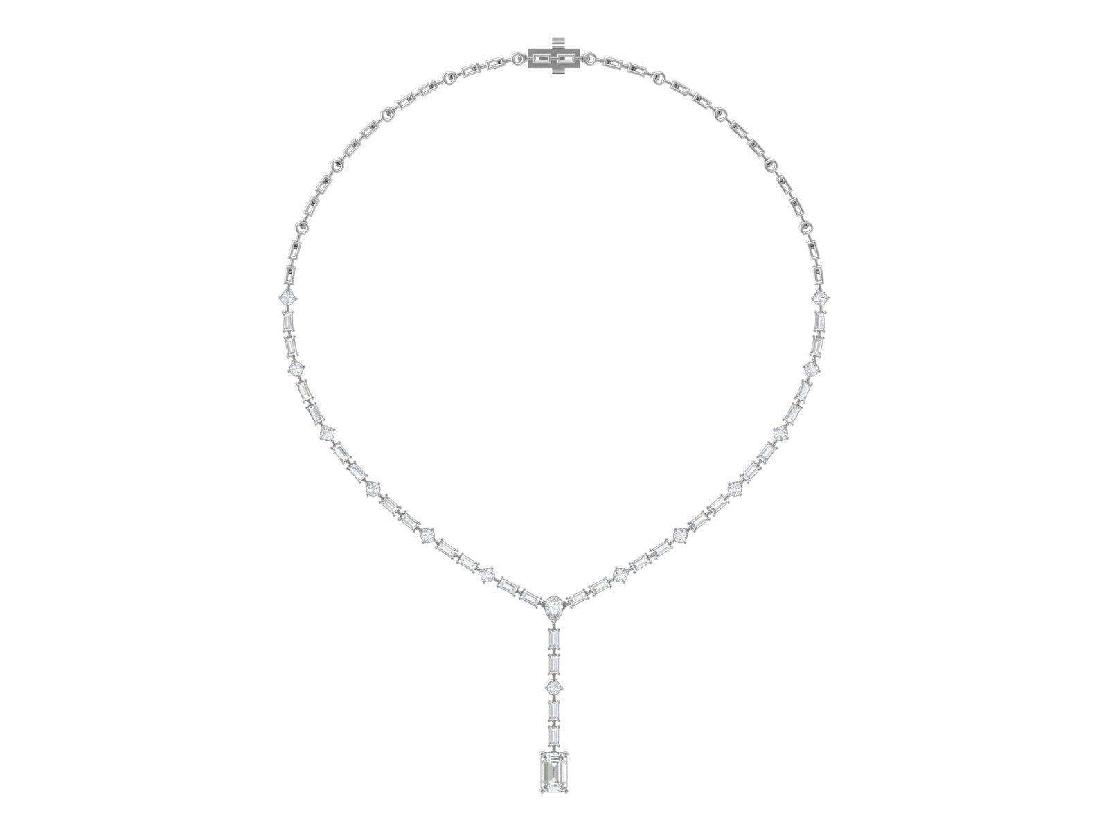 💎 Eternal Grace – Diamond Y-Drop Necklace | DS IMPEX Signature