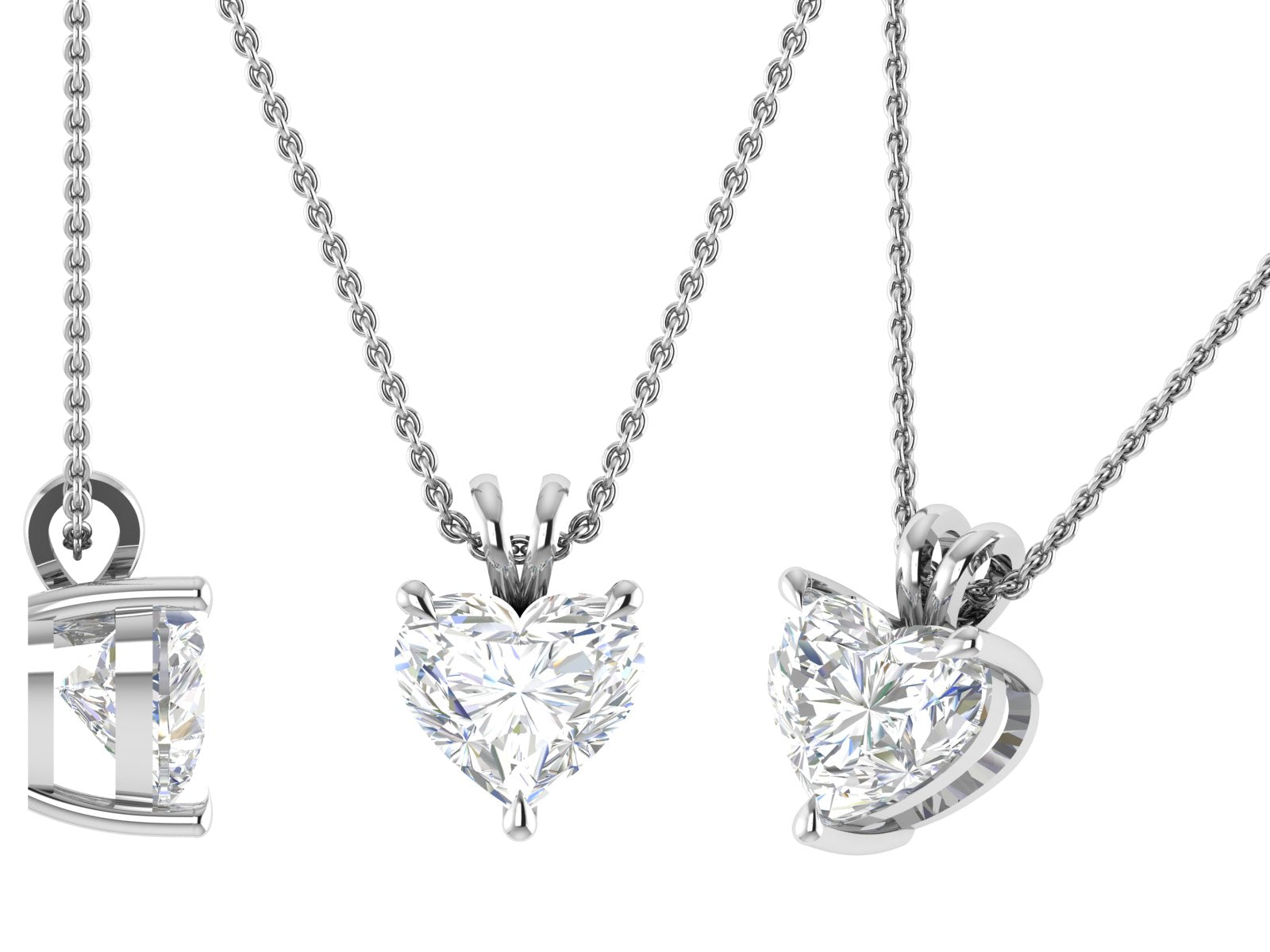 Amora Heart Diamond Pendant – A Symbol of Pure Love