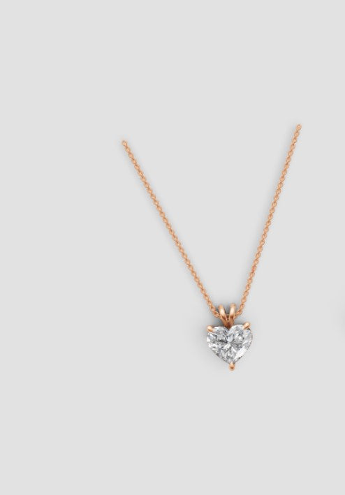 Amora Heart Diamond Pendant – A Symbol of Pure Love