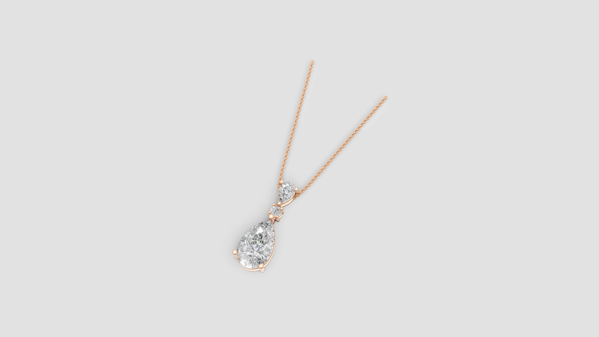 Seraphina Teardrop Diamond Pendant – A Sparkle of Poise and Purity