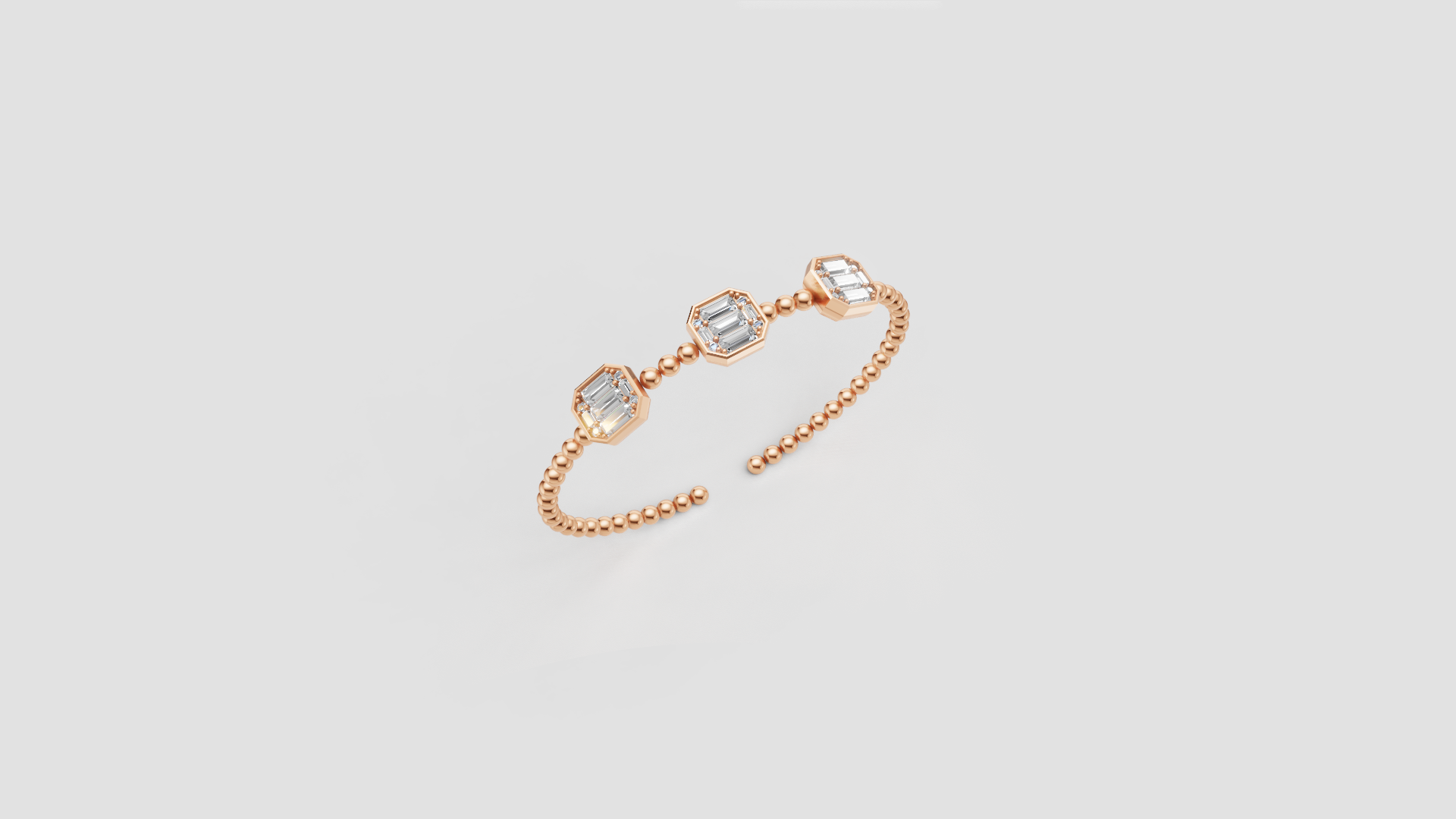 Classic Hexa Sparkle Beaded Gold Bracelet – Timeless Minimal Glam ✨