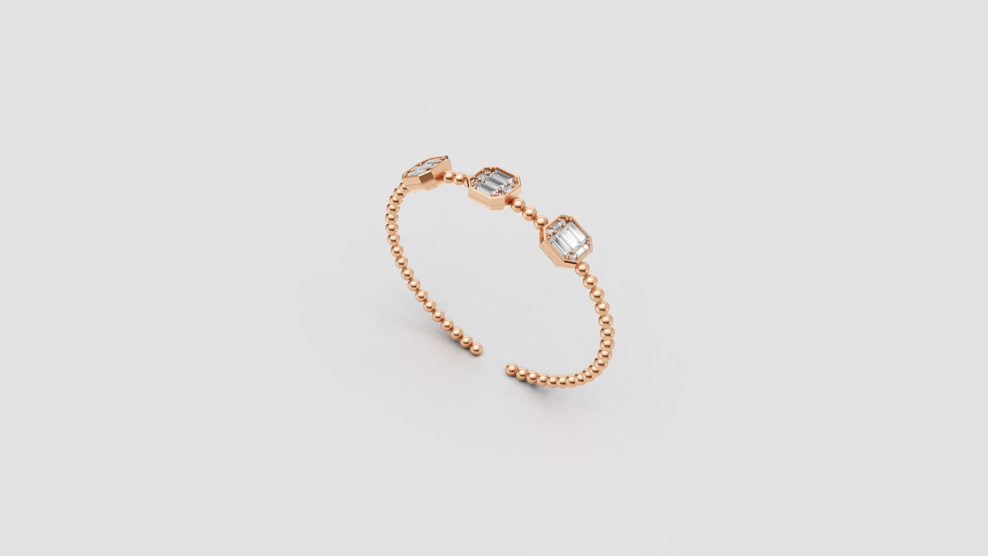 Classic Hexa Sparkle Beaded Gold Bracelet – Timeless Minimal Glam ✨