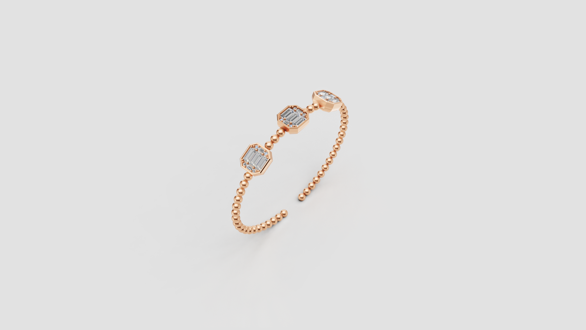 Classic Hexa Sparkle Beaded Gold Bracelet – Timeless Minimal Glam ✨