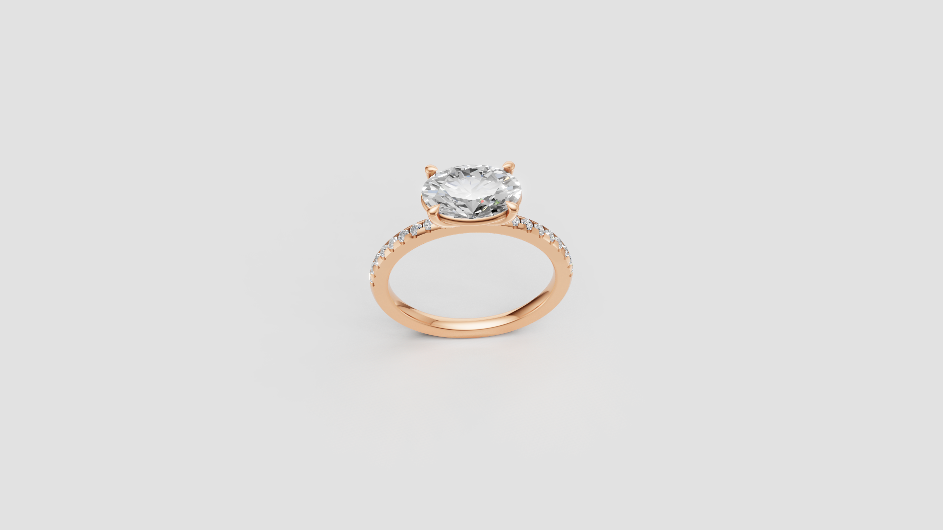 Eternal Glow – Oval Cut Solitaire Diamond Ring | DS IMPEX Signature