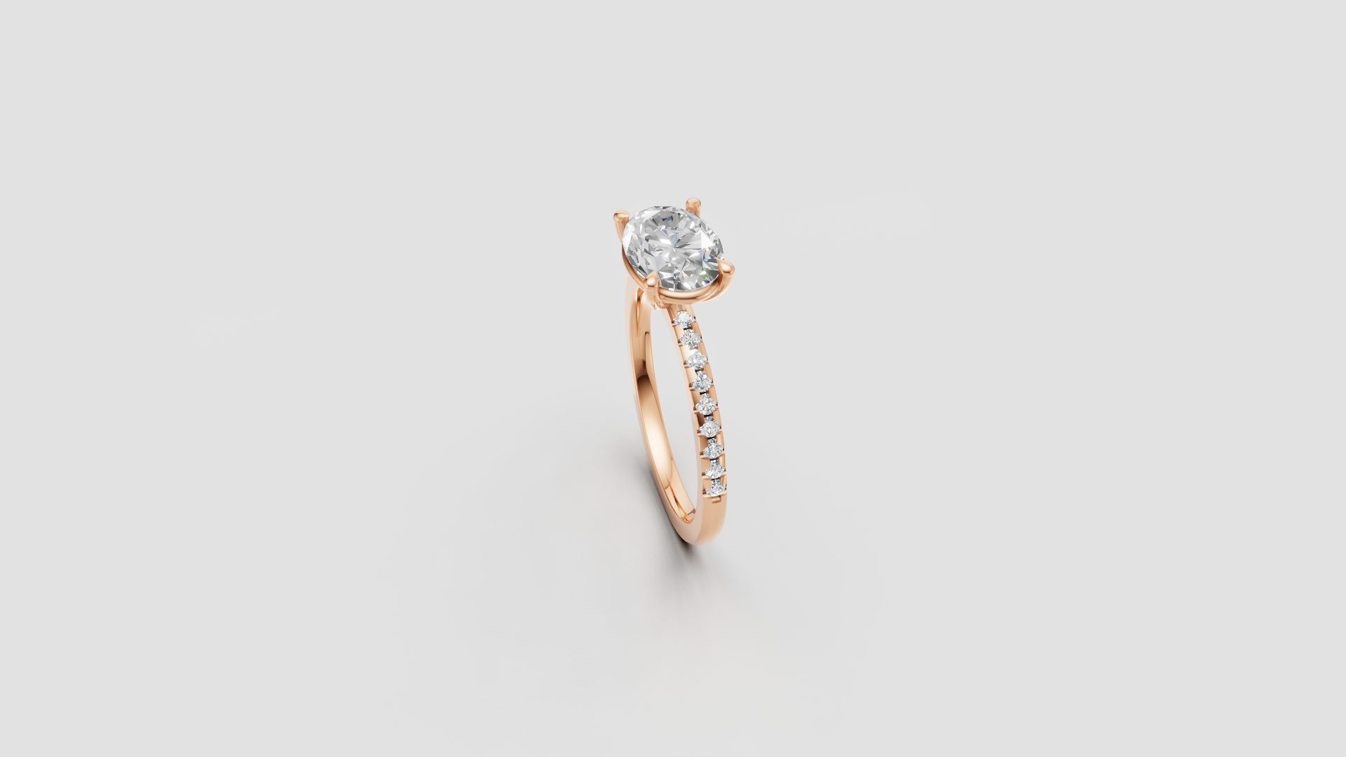 Eternal Glow – Oval Cut Solitaire Diamond Ring | DS IMPEX Signature
