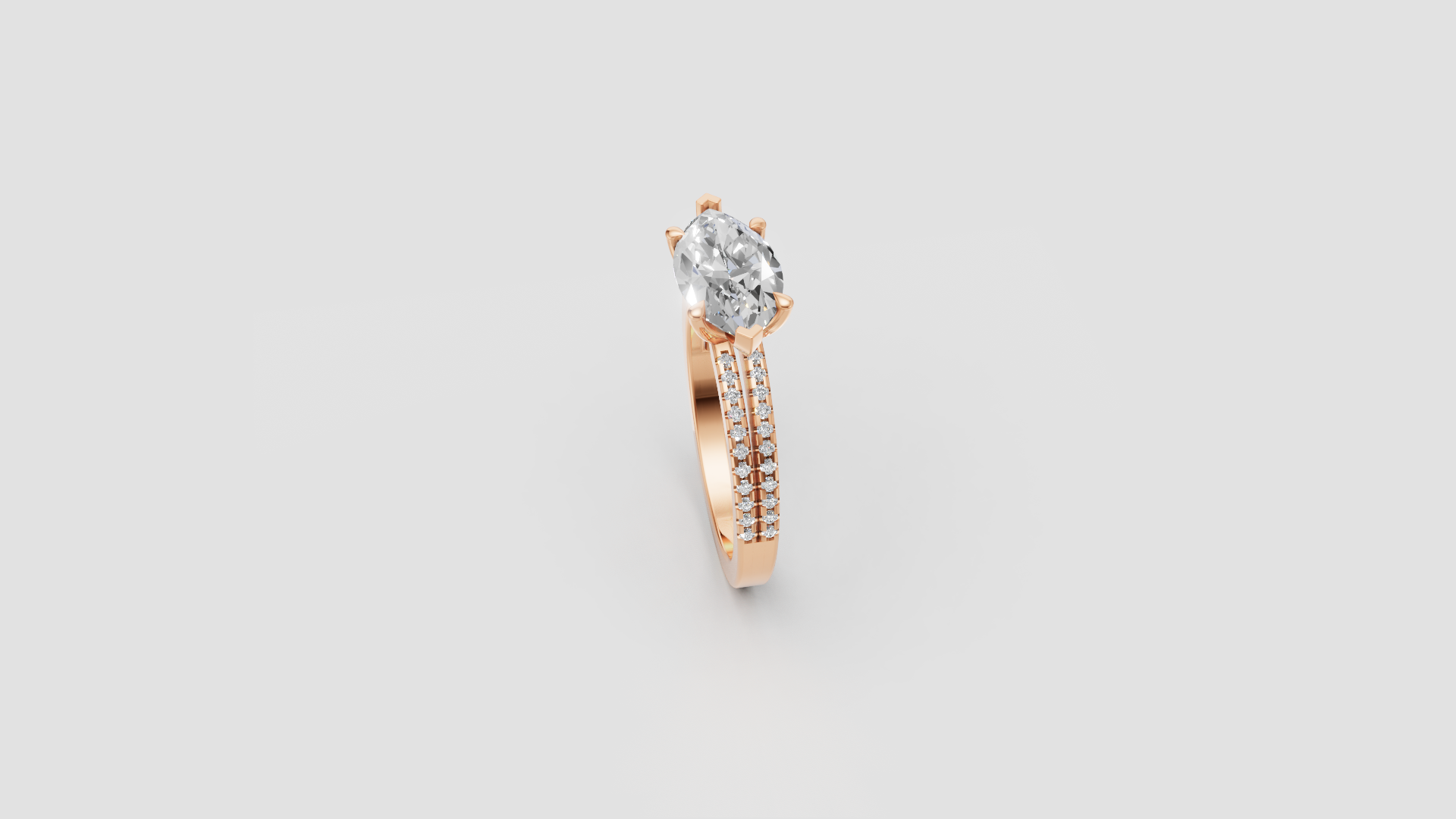 Regal Spark – Marquise Cut Solitaire Diamond Ring | DS IMPEX Signature