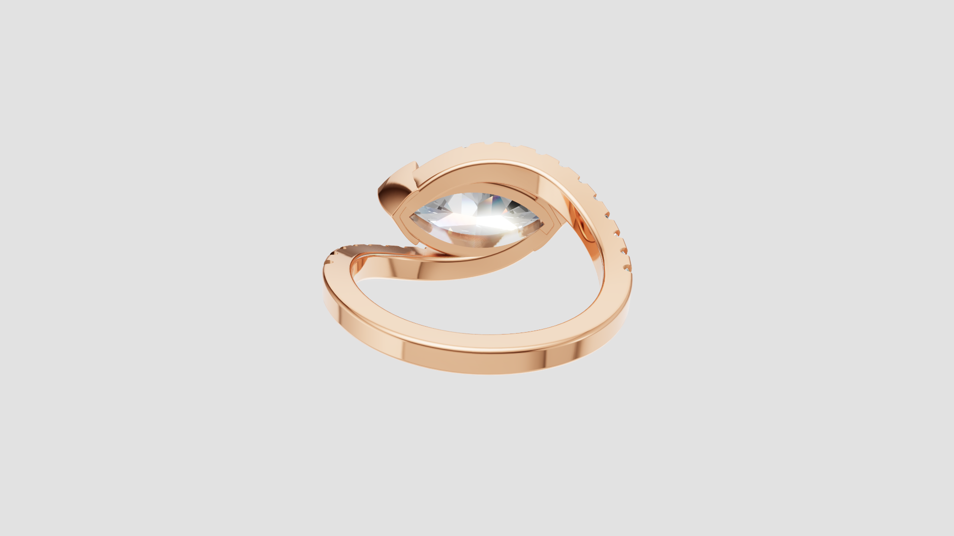 Infinity Grace – Marquise Cut Bypass Diamond Ring | DS IMPEX Signature