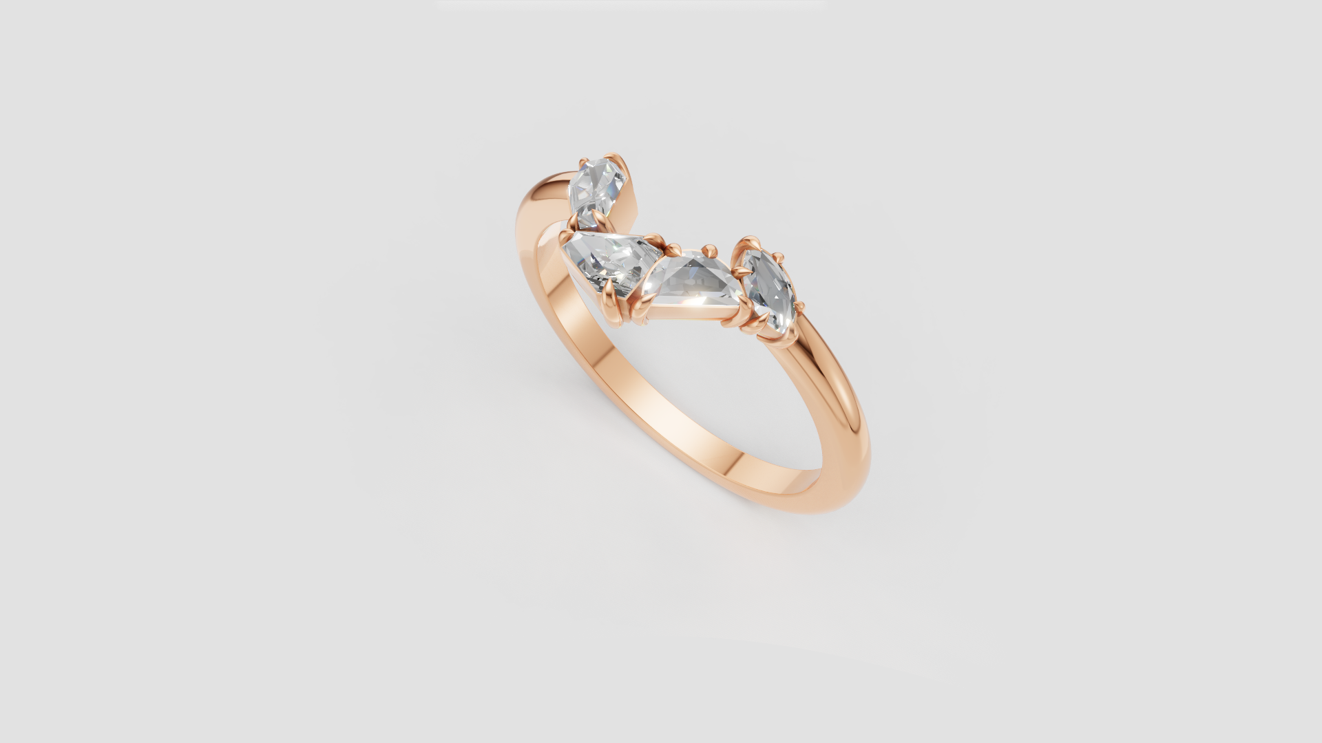 🌟 Trinity Glow – Three Stone Marquise Diamond Ring | DS IMPEX Signature