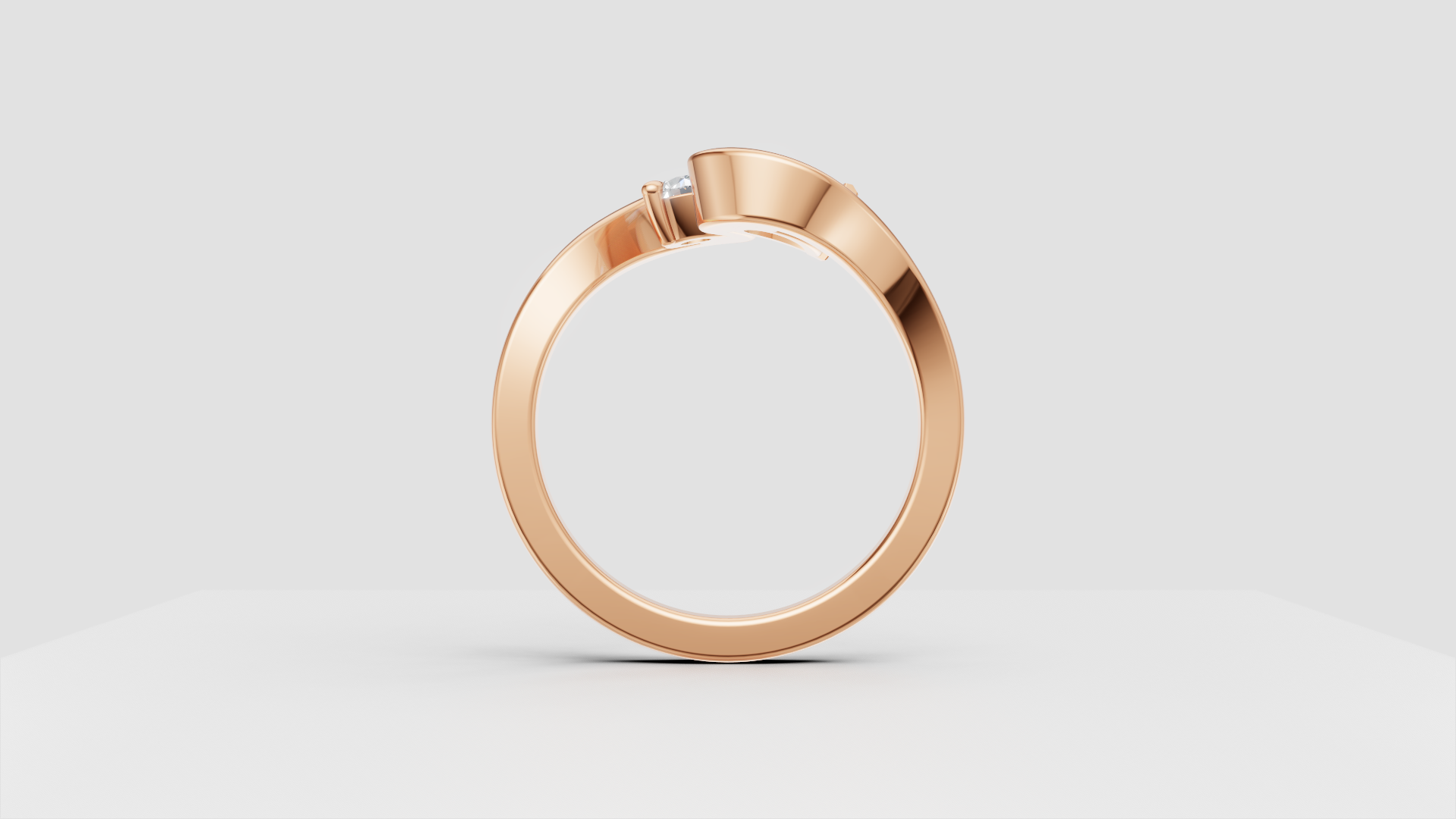 🌊 Infinity Wave – Dual Diamond Flow Ring | DS IMPEX Signature