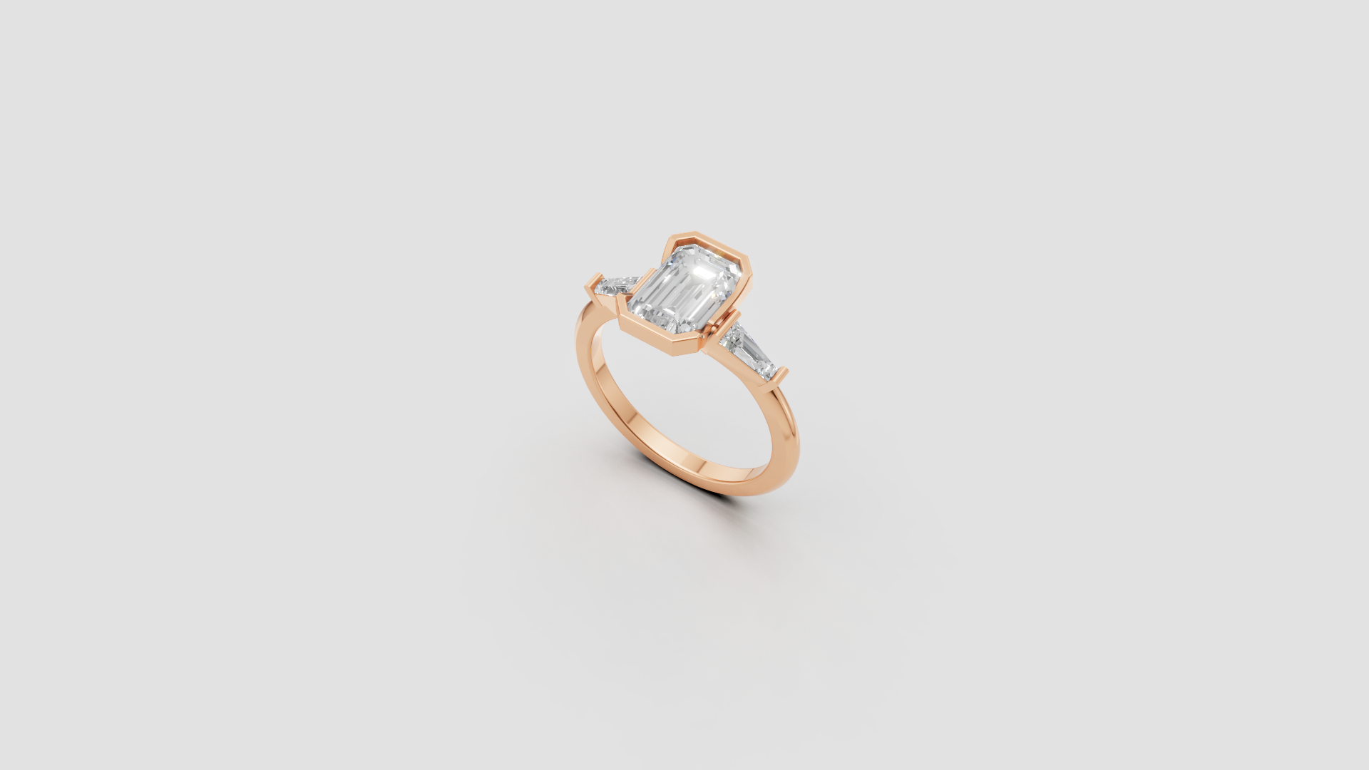 💎 Emerald Elegance – Radiant Cut Diamond Ring | DS IMPEX Signature