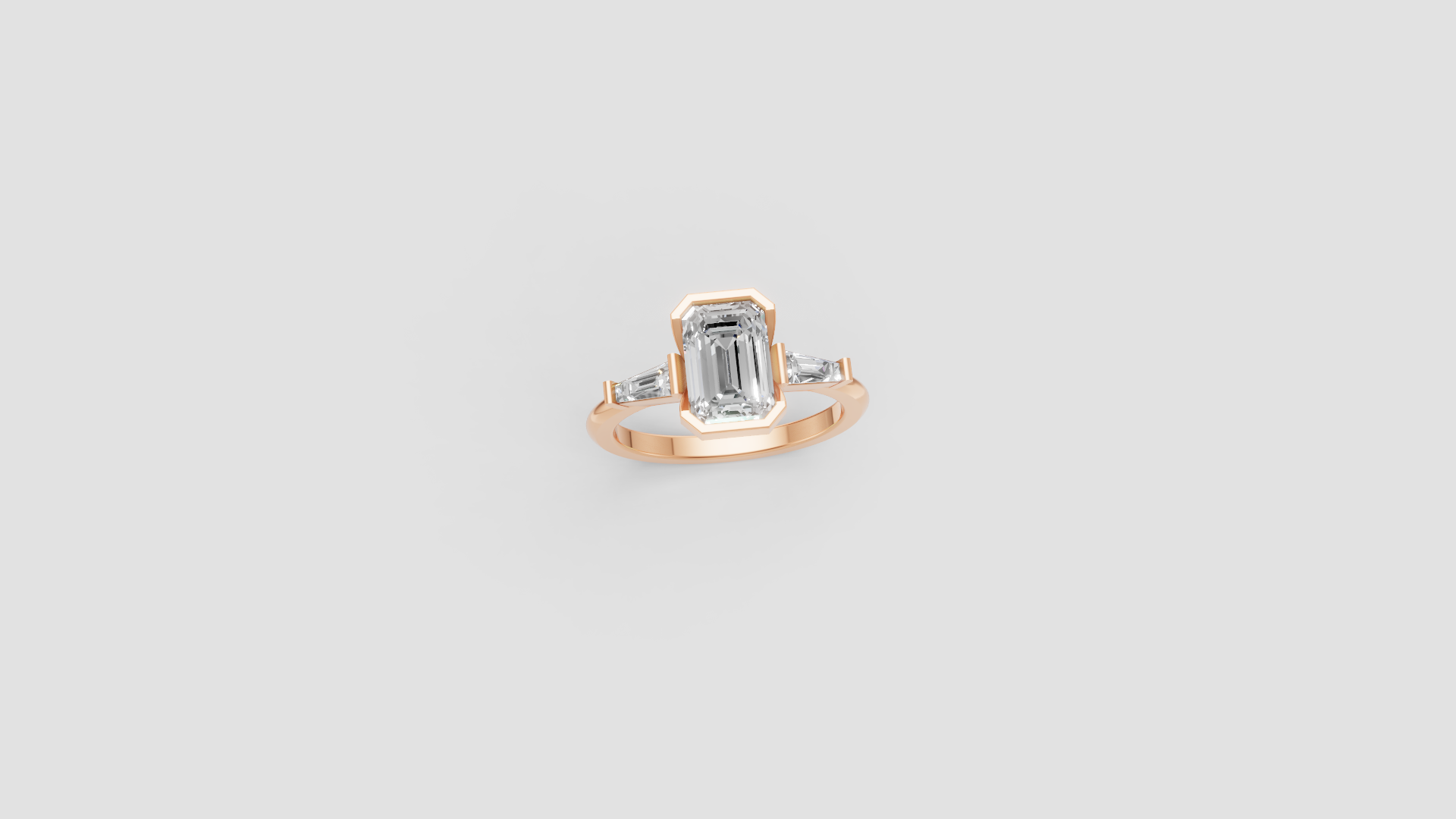 💎 Emerald Elegance – Radiant Cut Diamond Ring | DS IMPEX Signature