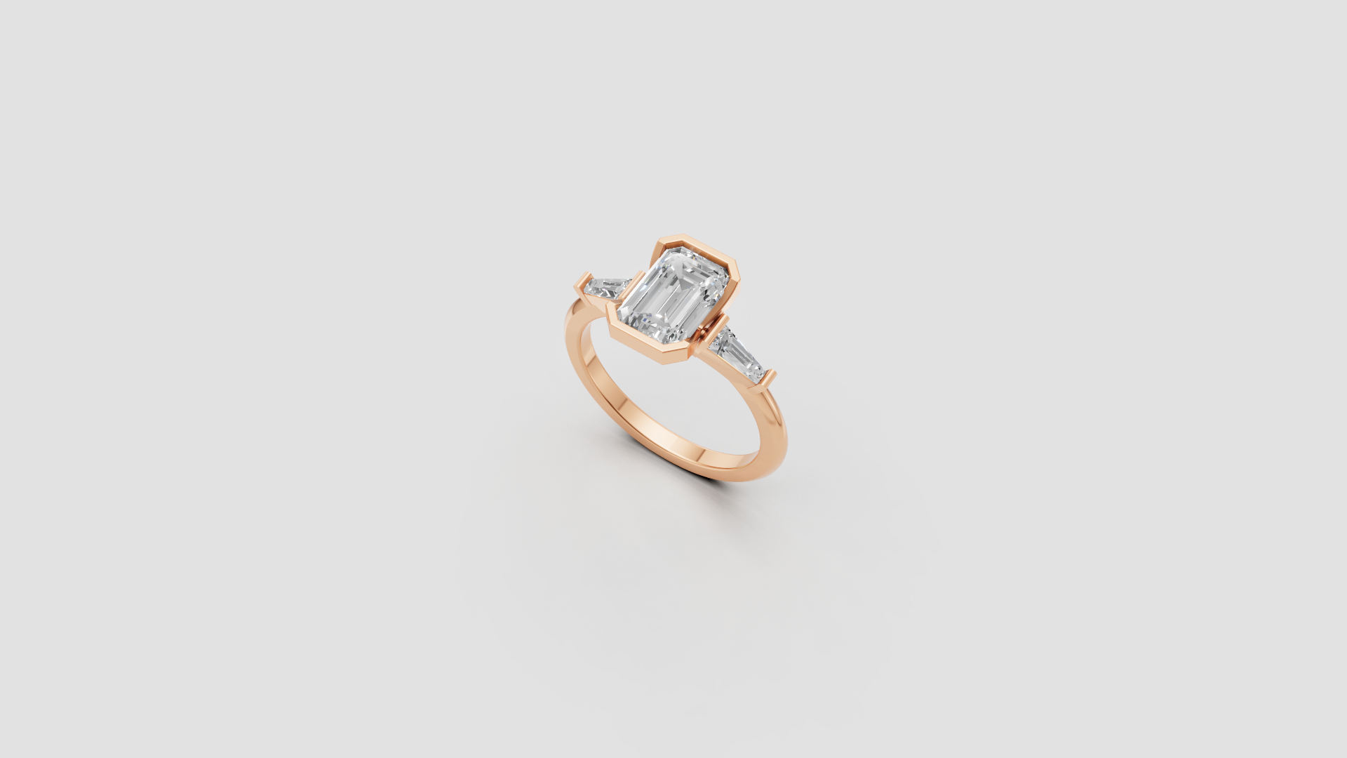 💎 Emerald Elegance – Radiant Cut Diamond Ring | DS IMPEX Signature