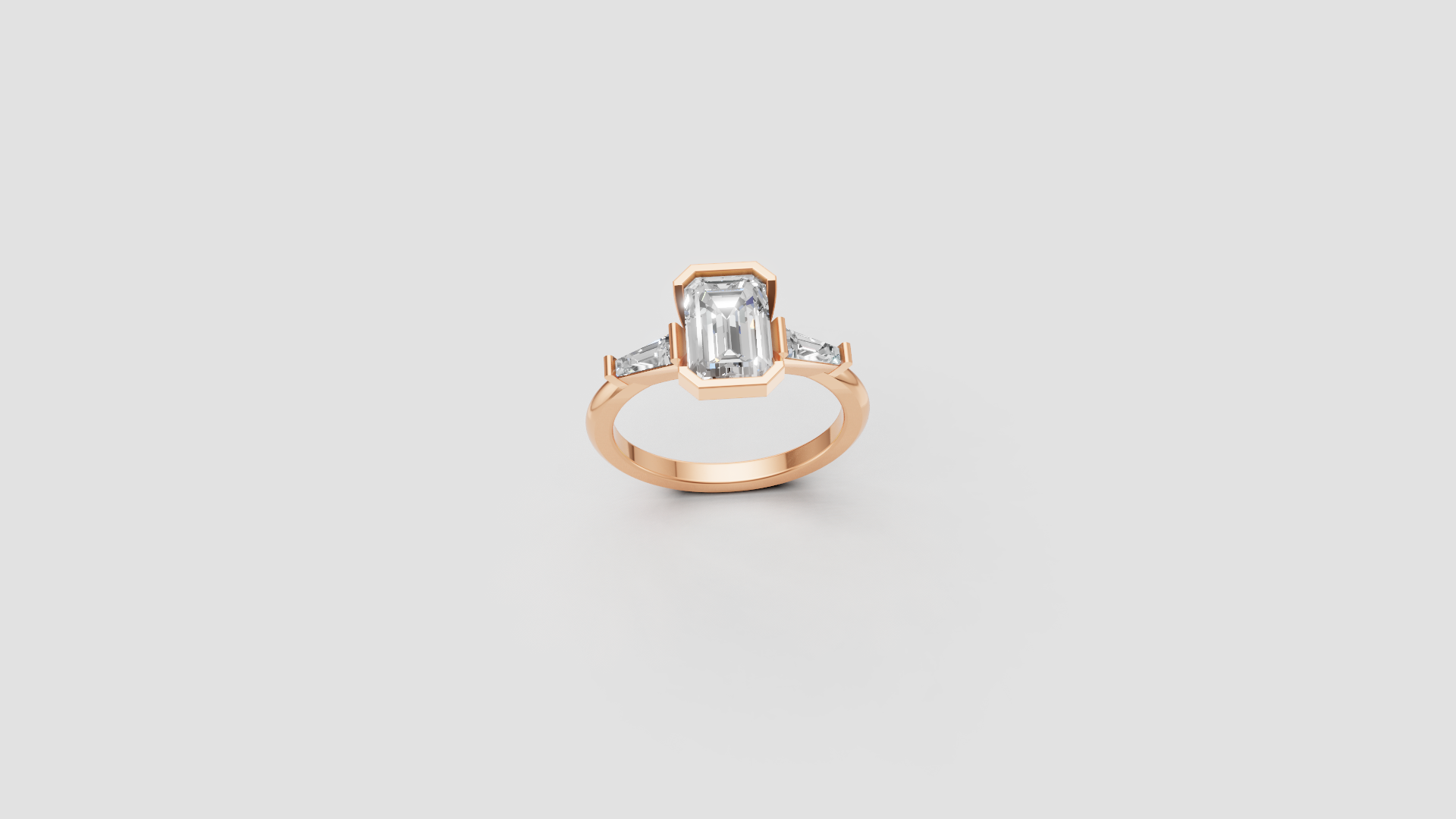 💎 Emerald Elegance – Radiant Cut Diamond Ring | DS IMPEX Signature